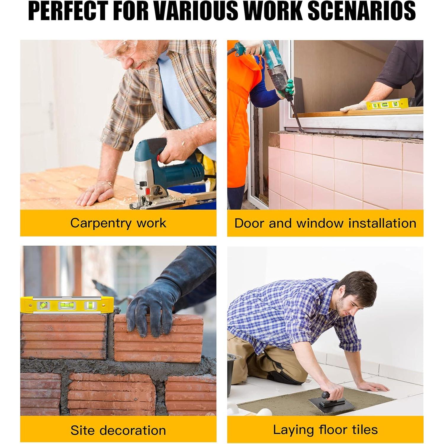 Nivel de Torpedo RONGPRO 22.86 cm Magnético 3 Burbujas