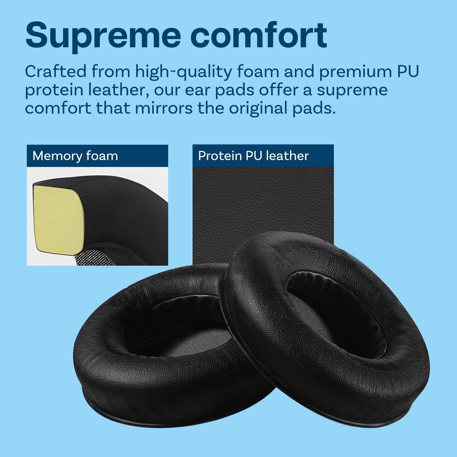 Almohadillas de Reemplazo para Auriculares Razer Kraken Pro V1 - MMOBIEL - Espuma de Memoria y PU - Aislamiento de Ruido - Negro