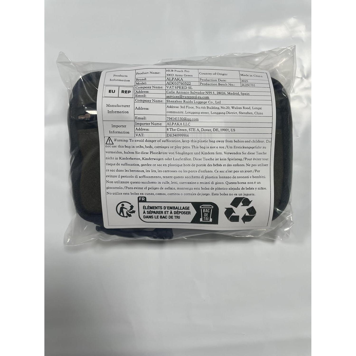 ALPAKA HUB Pouch Pro Verde Militar - Organizador EDC Compacto