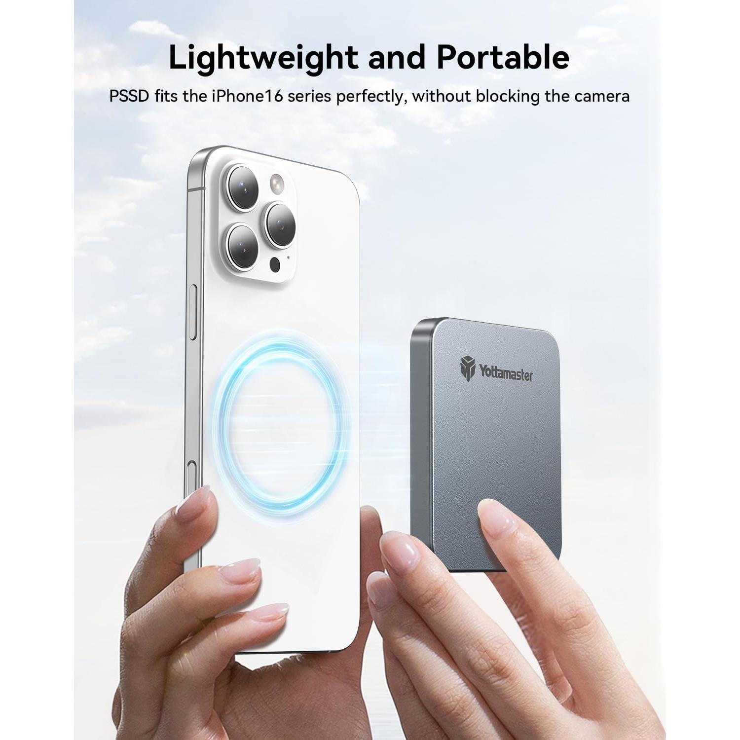 Yottamaster SSD Externo Magnético 512GB USB 3.2 2000MB/s