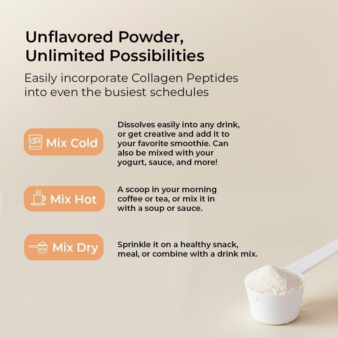 VitaMedica Colágeno Hidrolizado en Polvo - 30 Porciones - Salud Cabello, Piel, Uñas, Huesos y Articulaciones