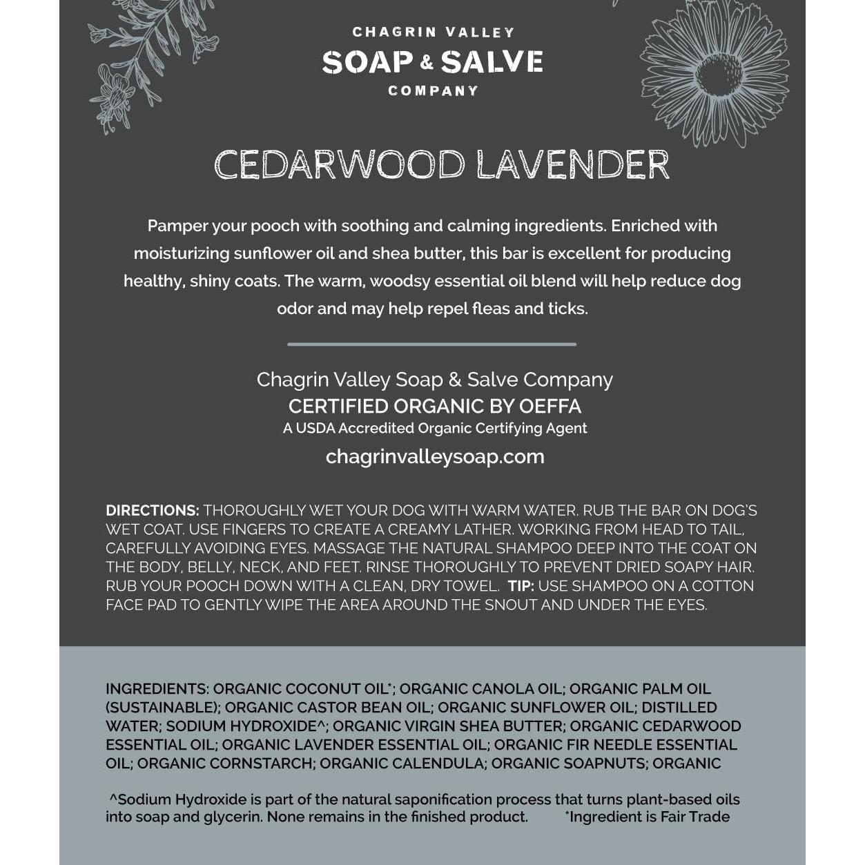 Champú y Acondicionador Orgánico para Perros Chagrin Valley - 107 g