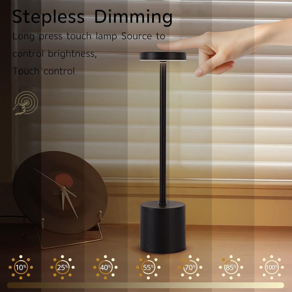 Juego de Lámparas de Mesa Inalámbricas XIH 2 Piezas LED 5000mAh