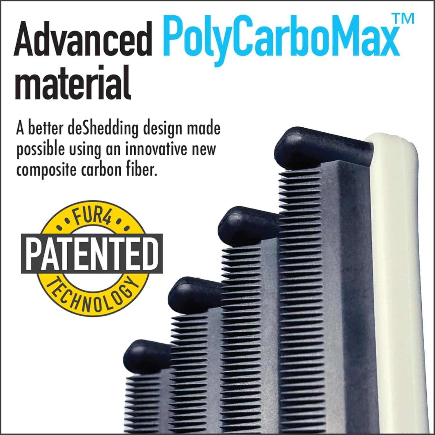 Cepillo Deshedding FUR4 para Gatos de Pelo Corto - 10.16cm