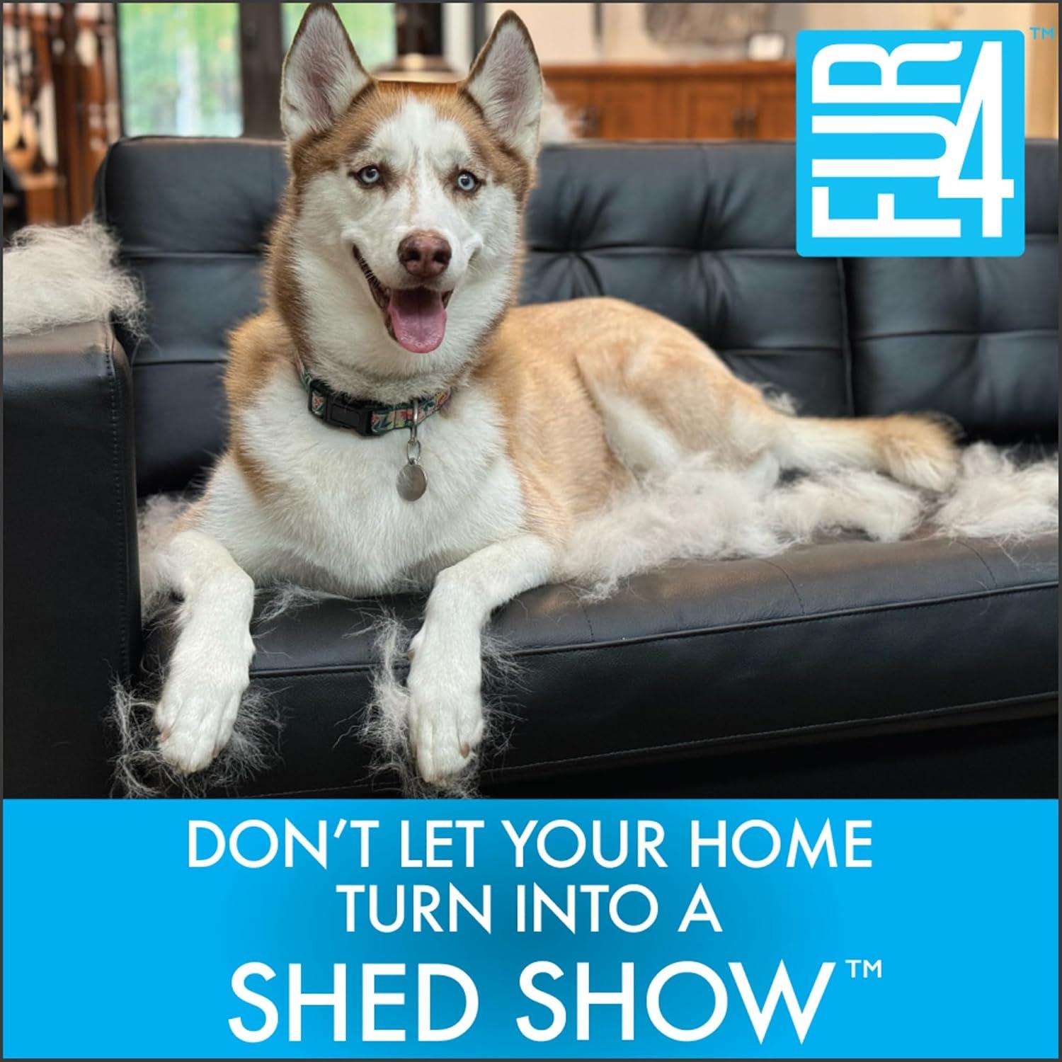 Cepillo Deshedding FUR4 para Gatos de Pelo Corto - 10.16cm