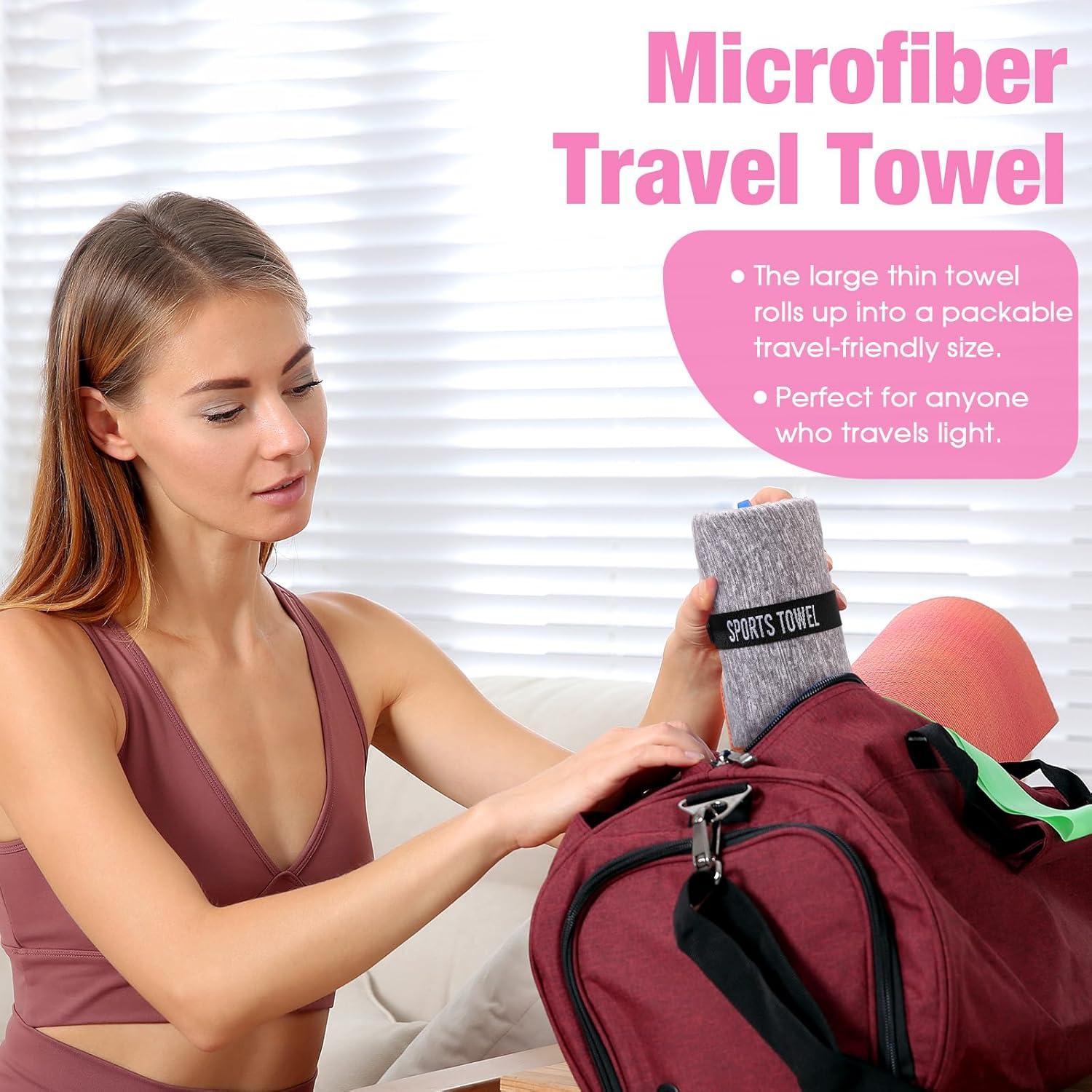 Toallas de Microfibra Peryiter 8 Piezas 76x40 cm Secado Rápido