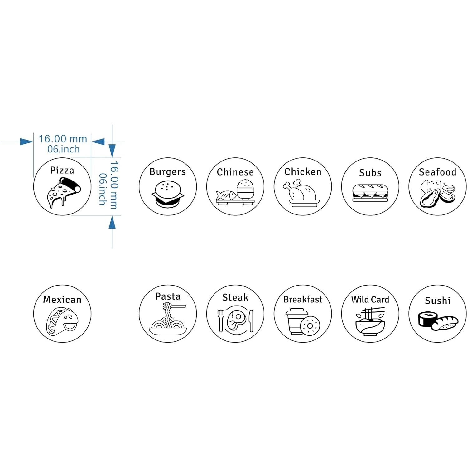 Dados de Decisión de Comida Fleure Esme para Parejas