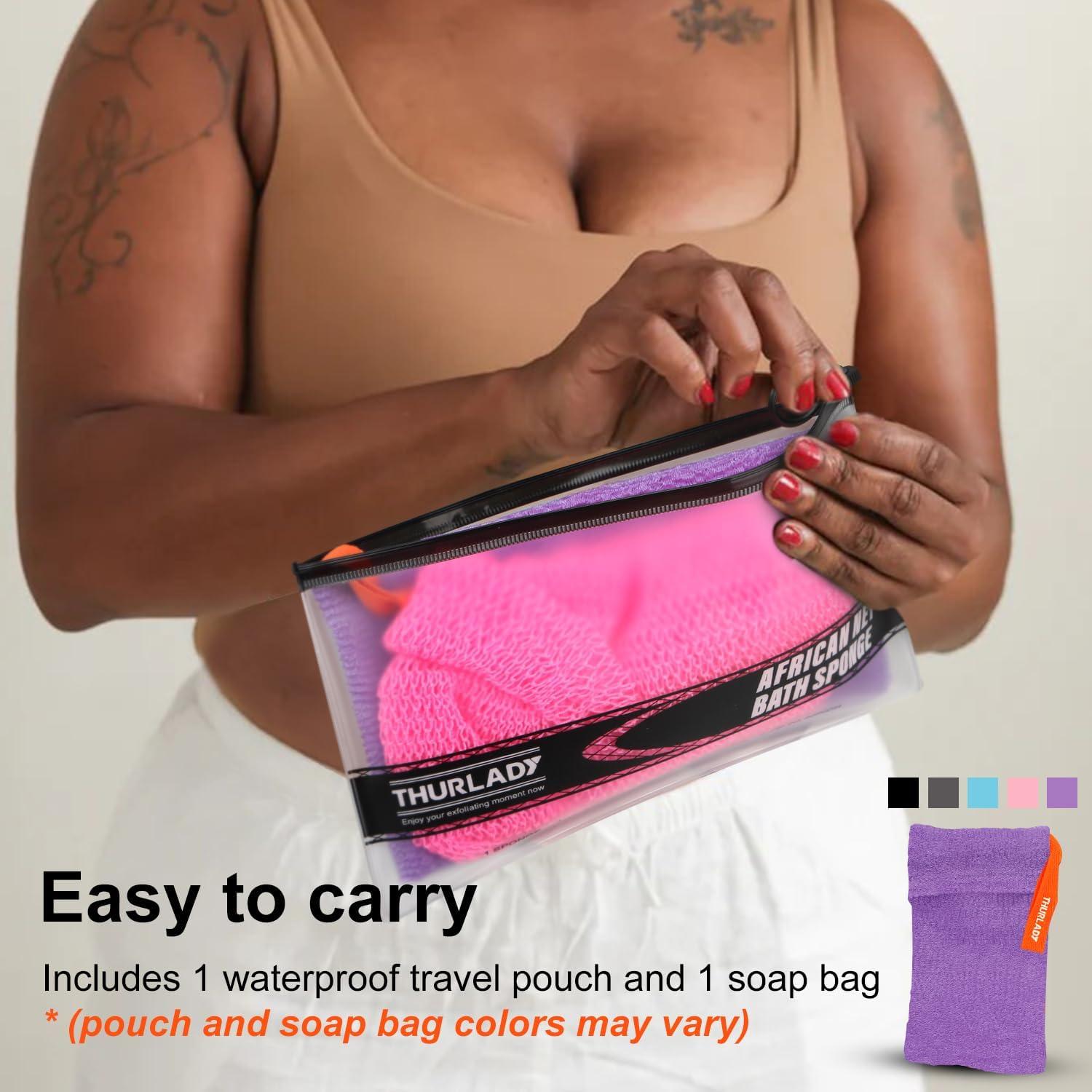 Esponja de Red Africana THURLADY - Exfoliante para el Cuerpo