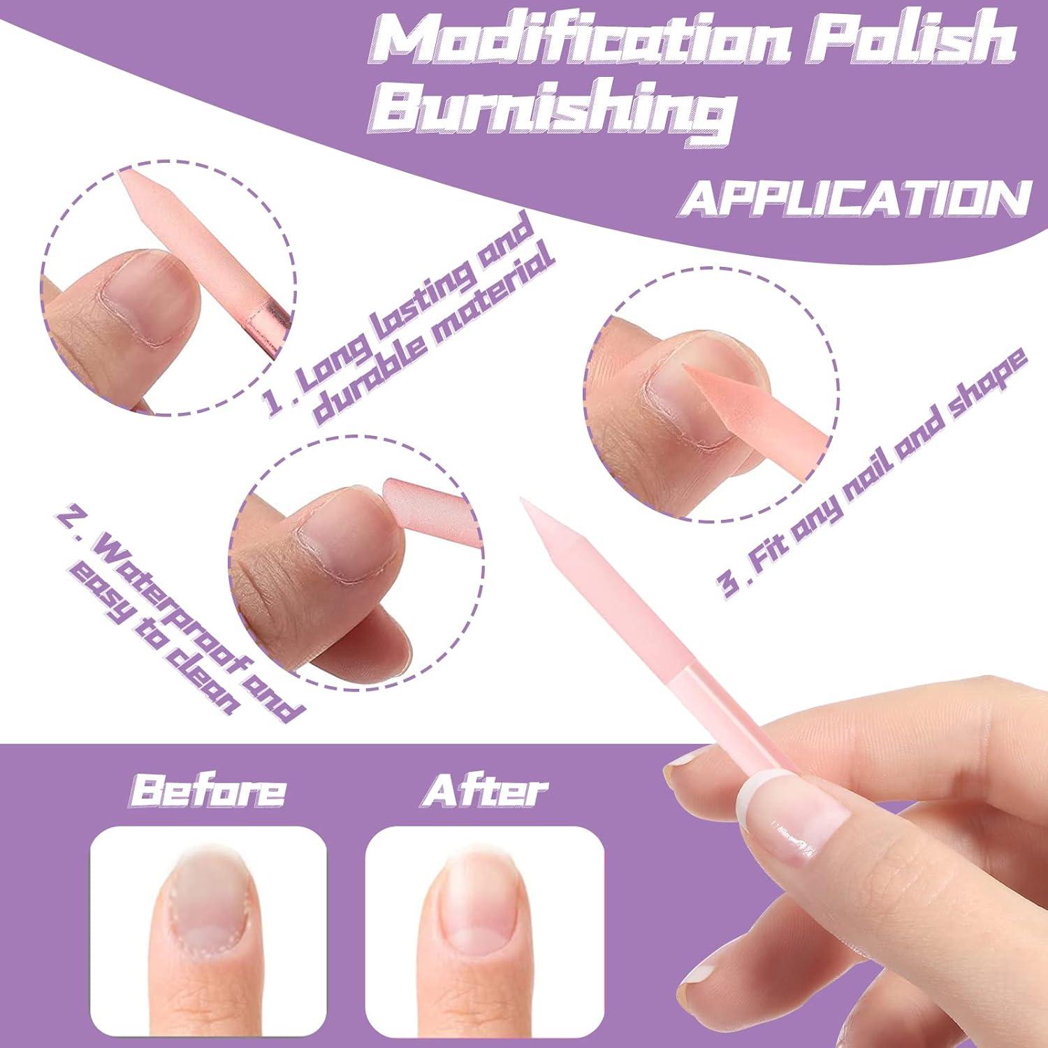 Juego de 4 Empujadores de Cutículas de Vidrio heemeei