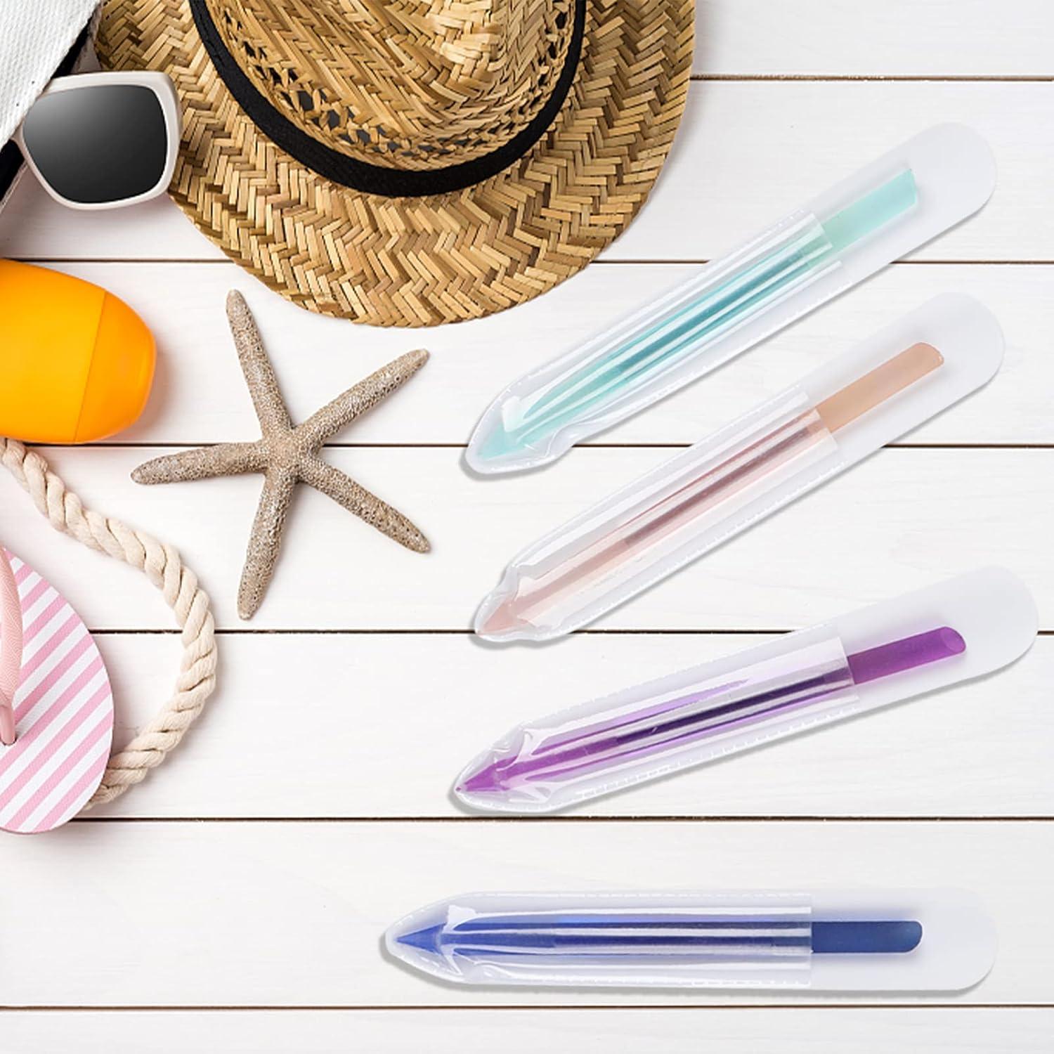 Juego de 4 Empujadores de Cutículas de Vidrio heemeei