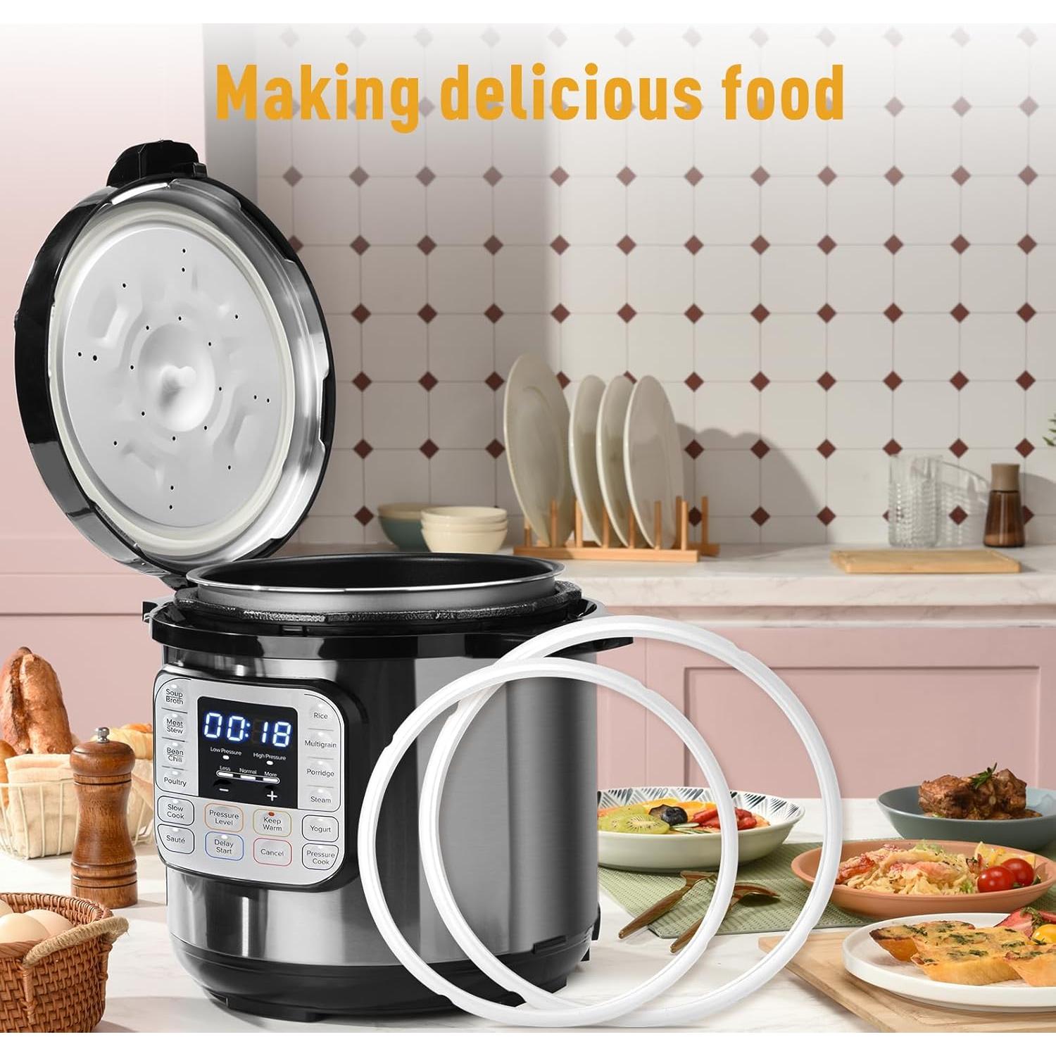 Anillo de Sellado de Silicona 8qt InstaPot - Paquete de 3