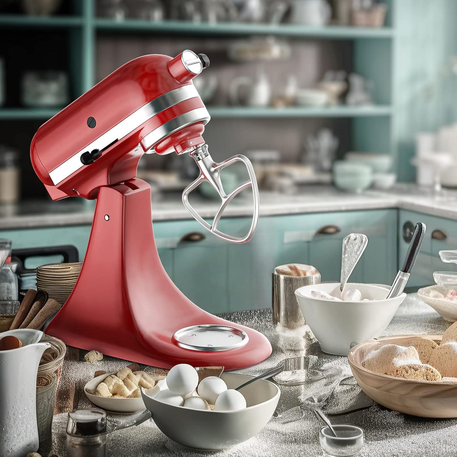 Accesorio de Paleta de Acero Inoxidable Cofun para KitchenAid 4.5-5Qt