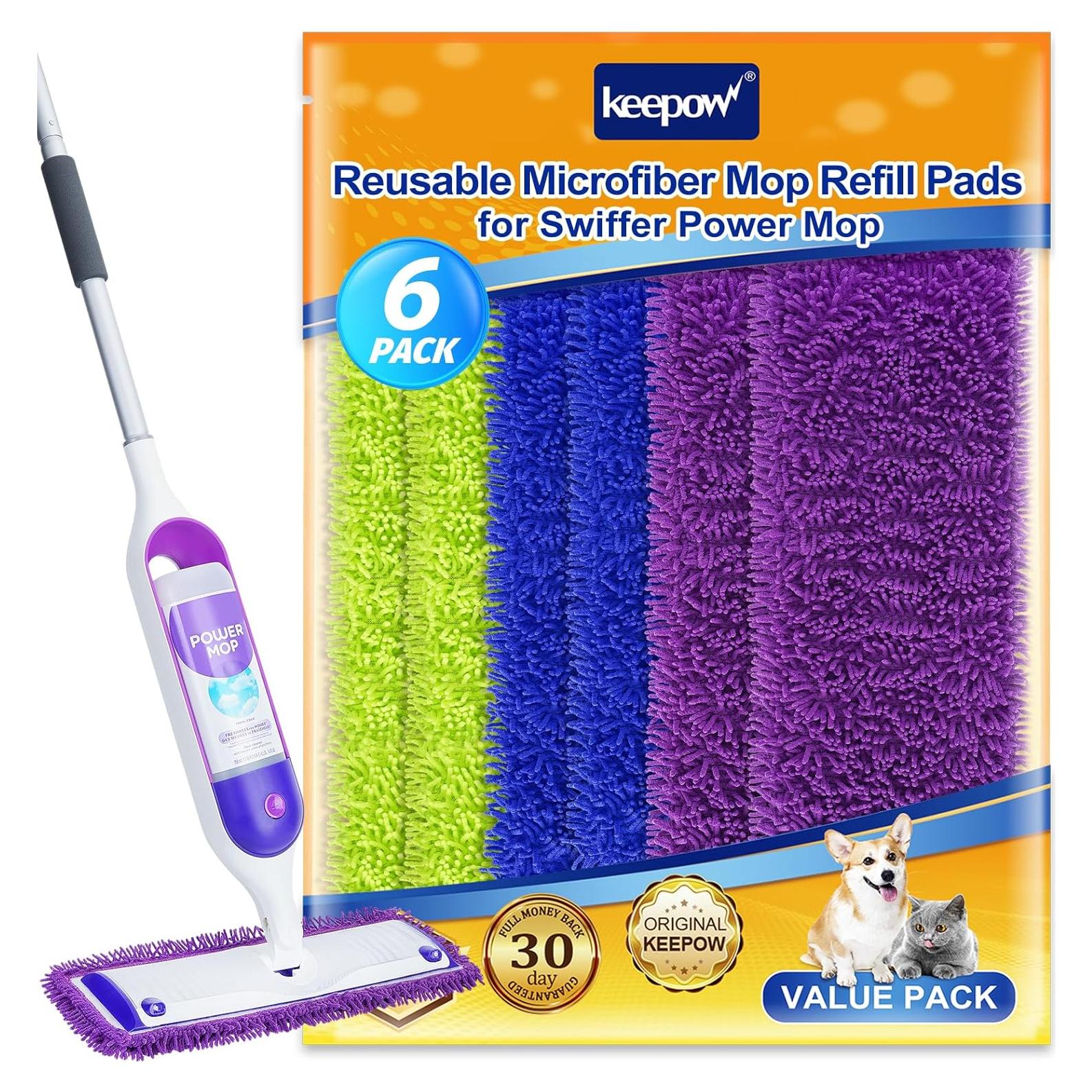 Almohadillas Reutilizables KEEPOW para Mopa Eléctrica 6 Paquete