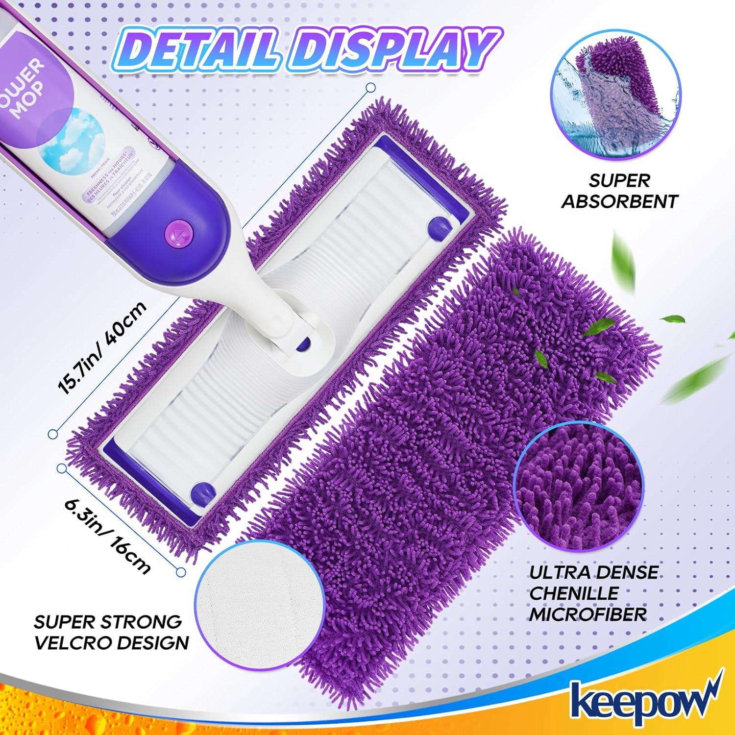 Almohadillas Reutilizables KEEPOW para Mopa Eléctrica 6 Paquete