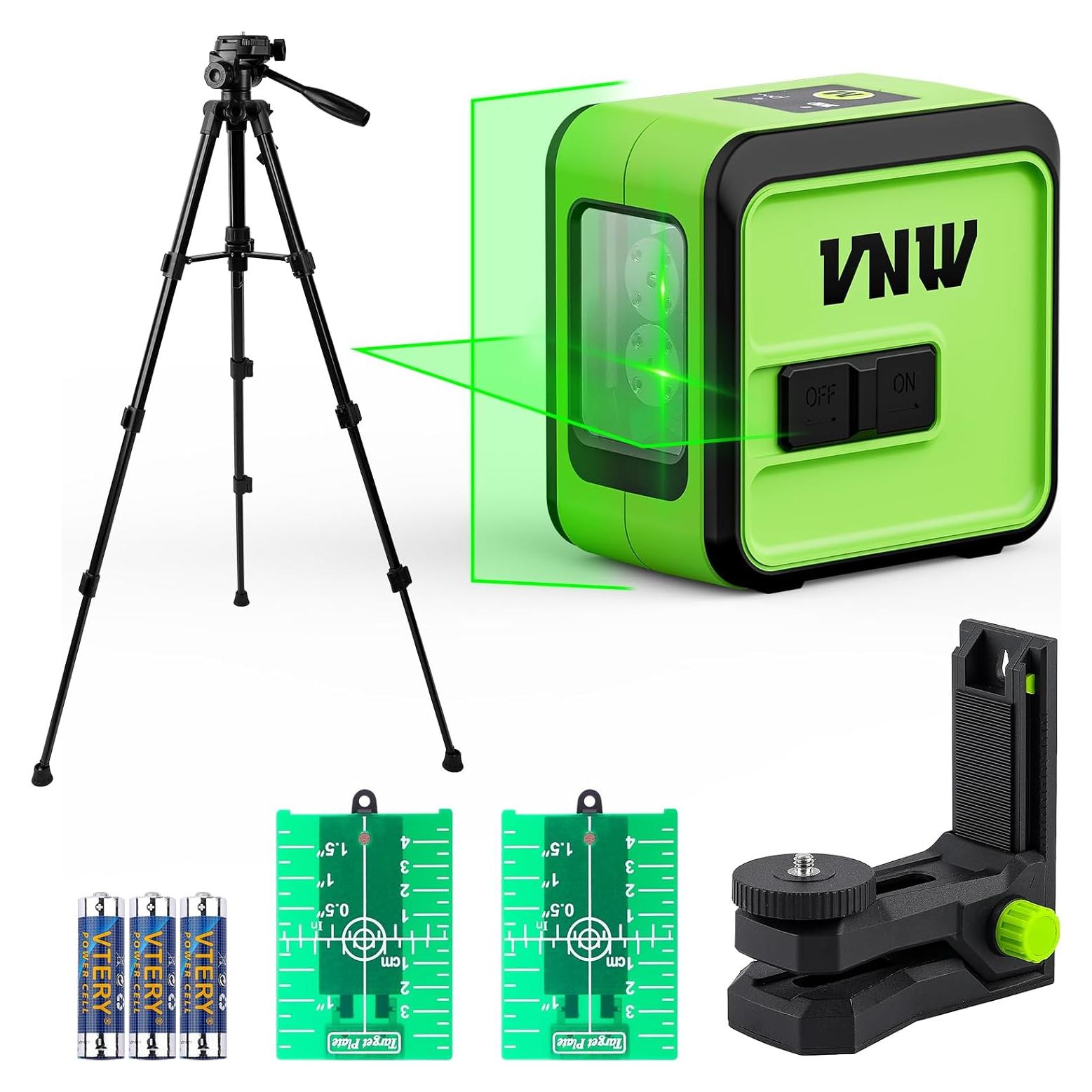 Nivel láser VNW con trípode 127 cm y base magnética