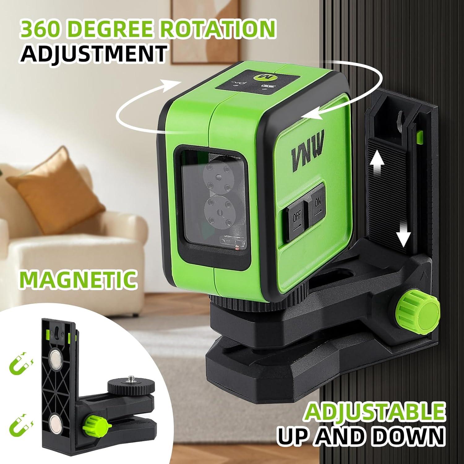 Nivel láser VNW con trípode 127 cm y base magnética