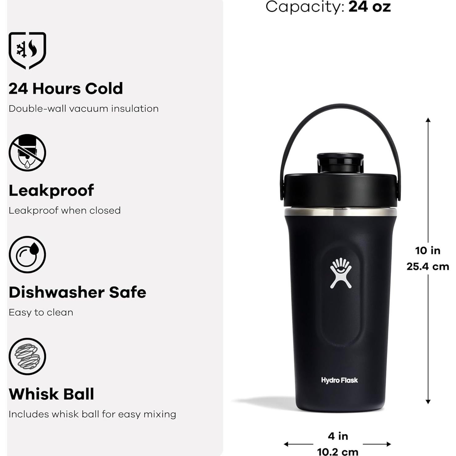 Botella Mezcladora Hydro Flask 24 Oz Acero Inoxidable Verde Agave