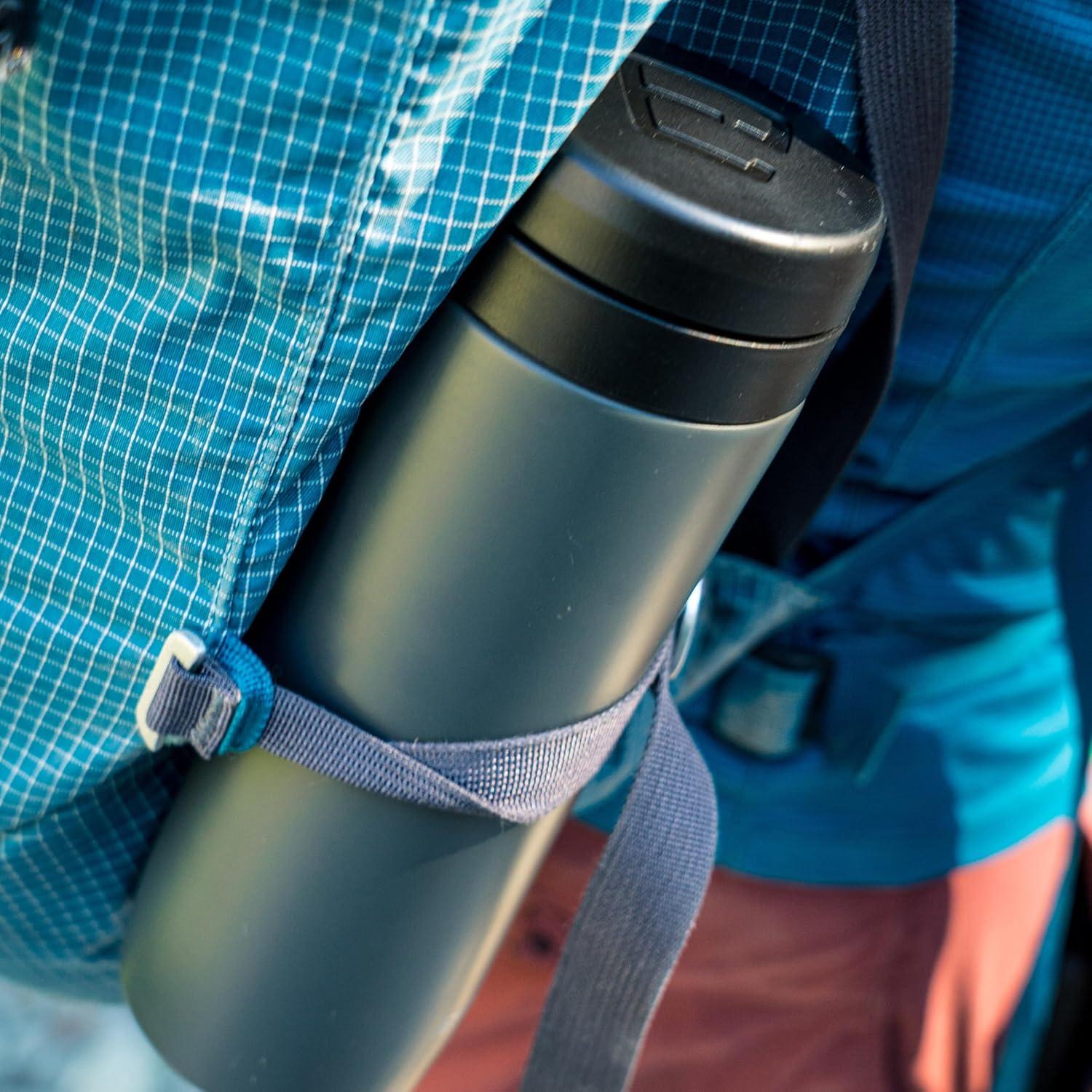 Cafetera Francesa de Viaje ESPRO P1 345g Acero Inoxidable Aislada