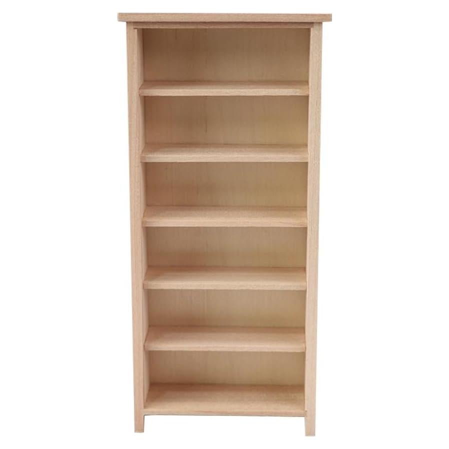 Estantería Miniatura de Madera Homoyoyo 19.5x9.1x3.7cm Decoración