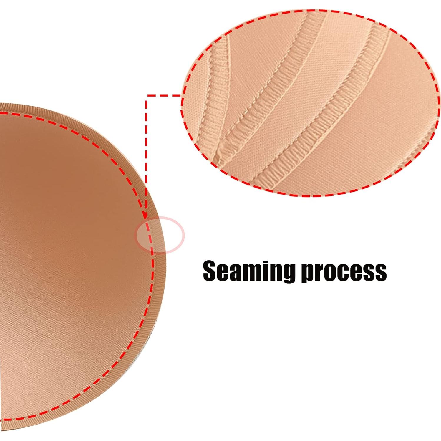 WMugthome 3 Pares Almohadillas Redondas Suaves para Sujetador C/D/DD