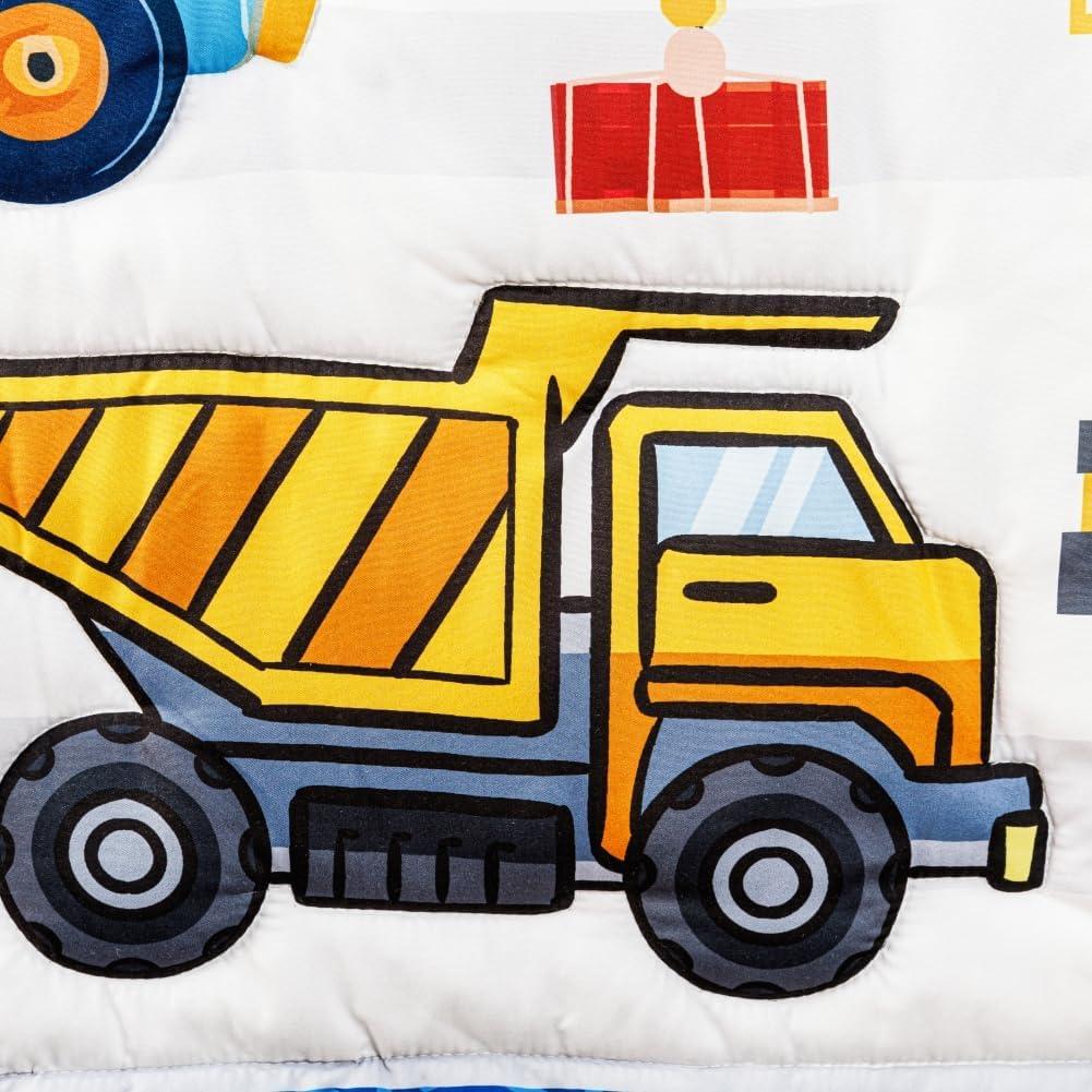 Juego de Ropa de Cuna 3 Piezas FIGEPO Construcción Azul