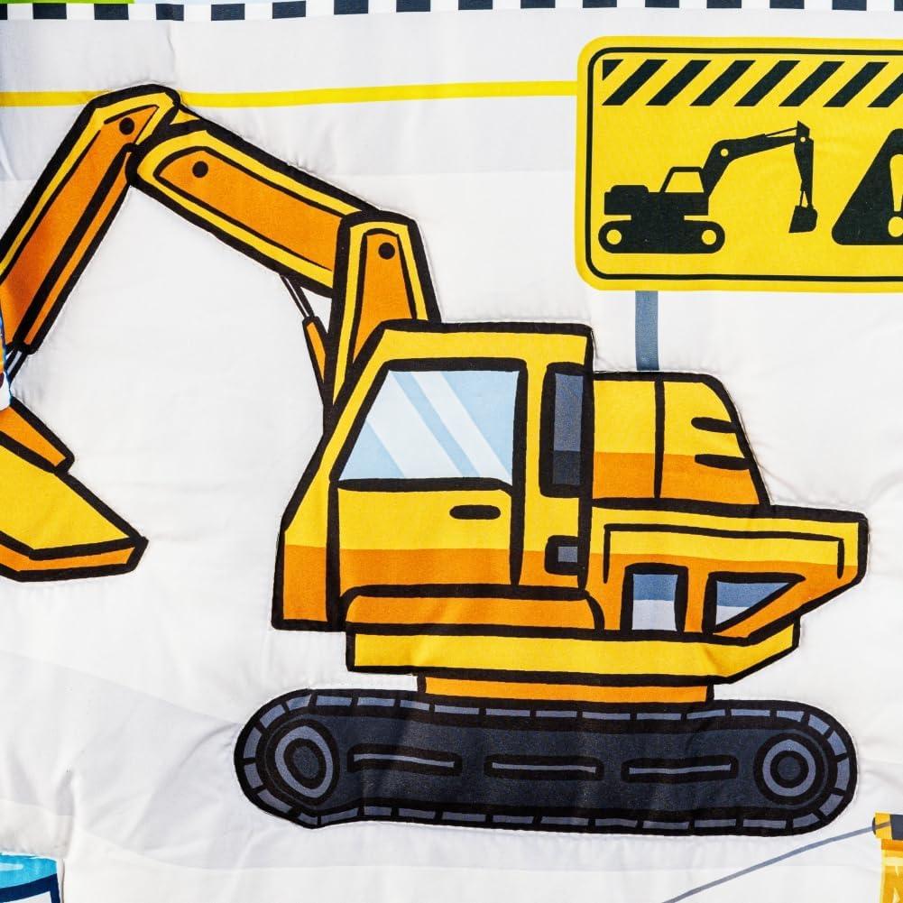 Juego de Ropa de Cuna 3 Piezas FIGEPO Construcción Azul