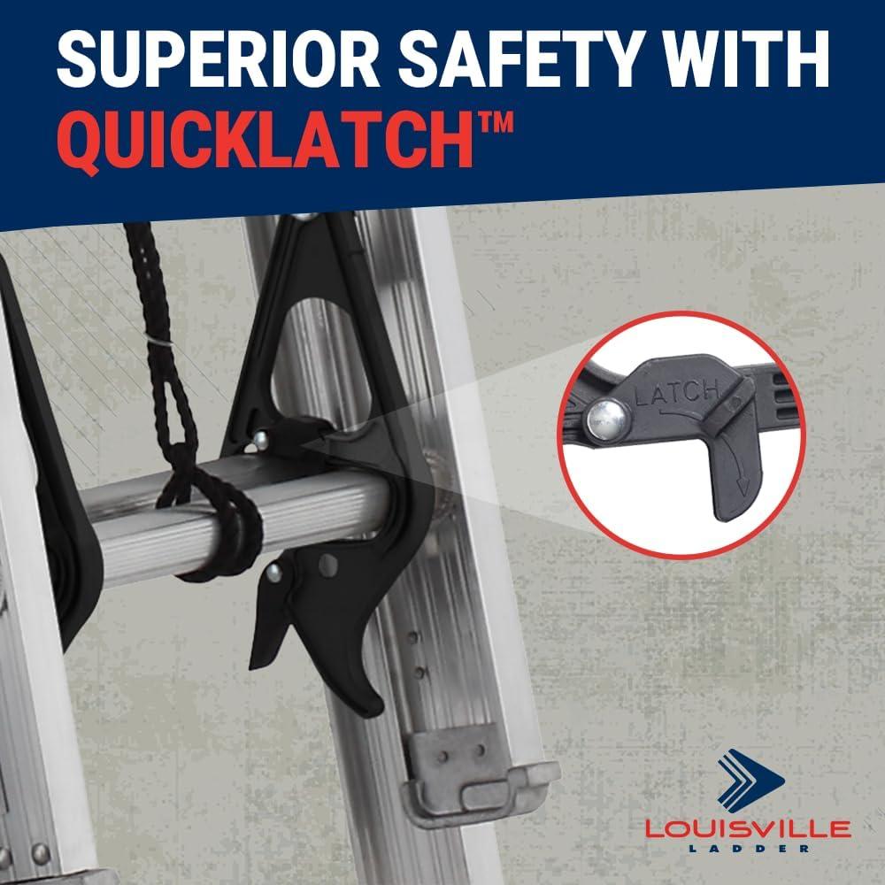 Escalera de extensión de aluminio Louisville 4.88m 250kg