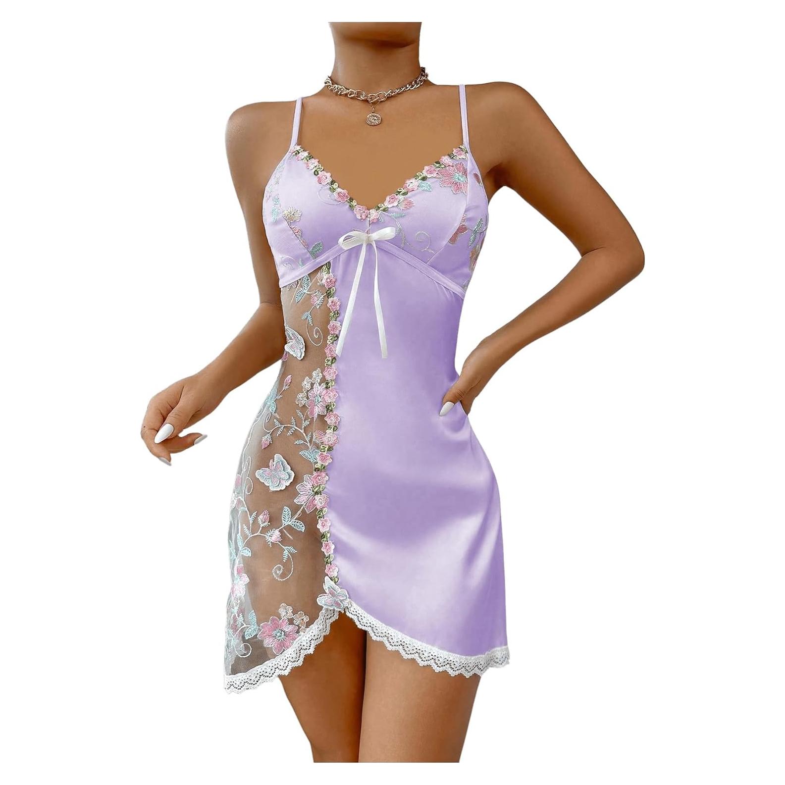 Quimono de Encaje Floral RoseSeek para Mujeres - Mini Sin Mangas