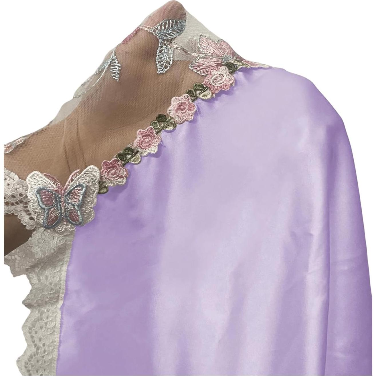 Quimono de Encaje Floral RoseSeek para Mujeres - Mini Sin Mangas