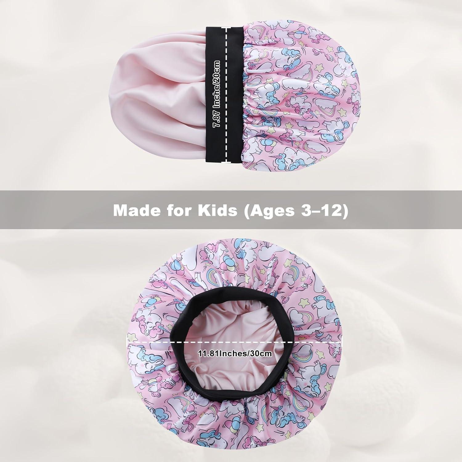 Bonete de Satén para Niñas con Scrunchie - Cuidado del Cabello