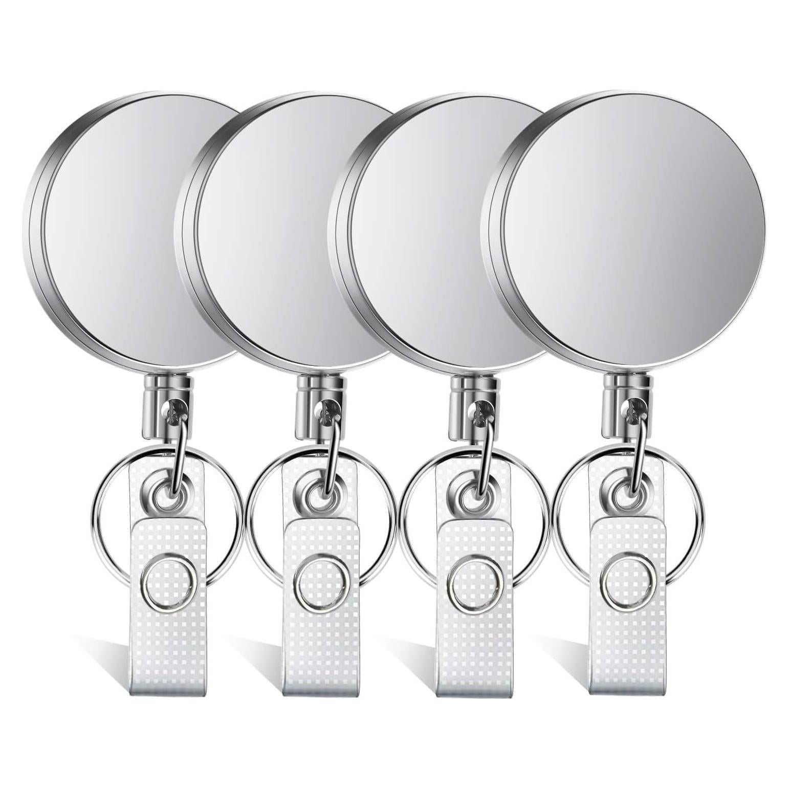 Portador de Insignia Retráctil Selizo 4 Piezas Alta Resistencia