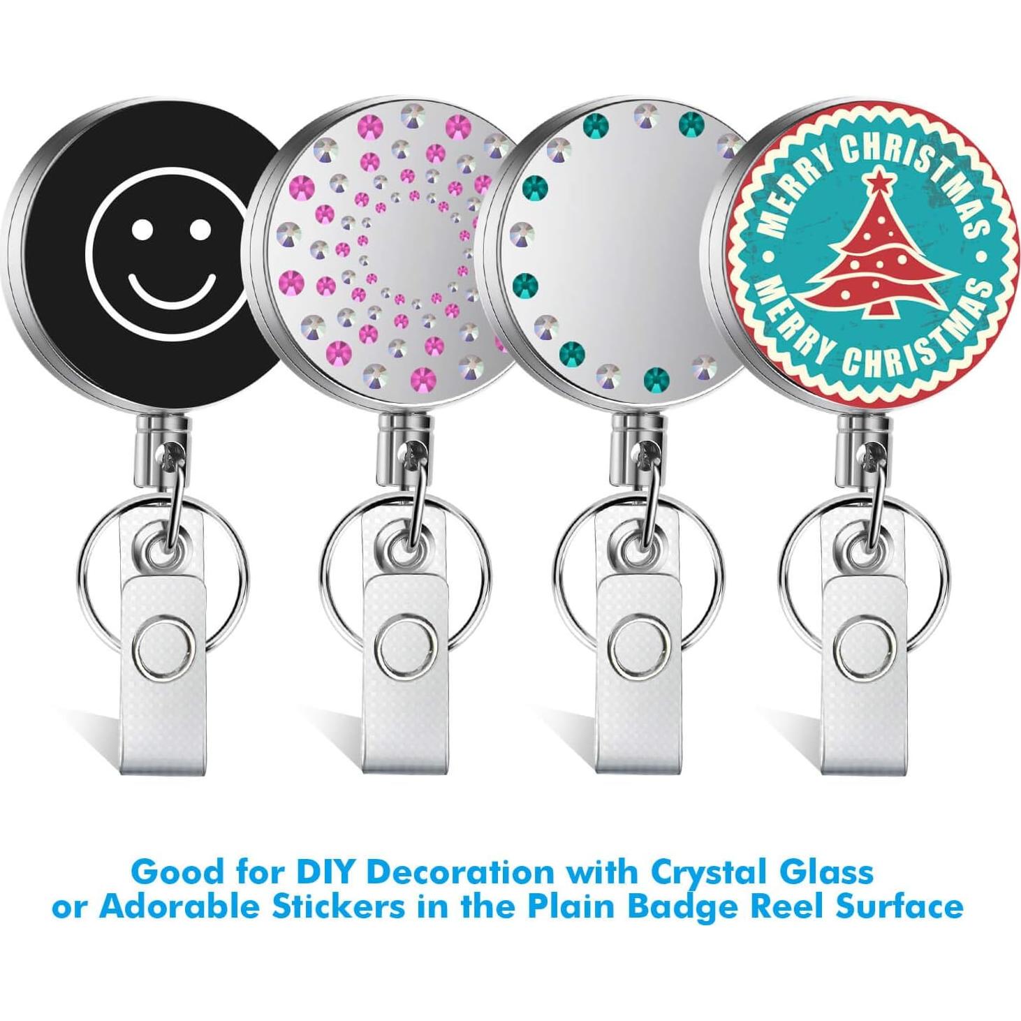 Portador de Insignia Retráctil Selizo 4 Piezas Alta Resistencia