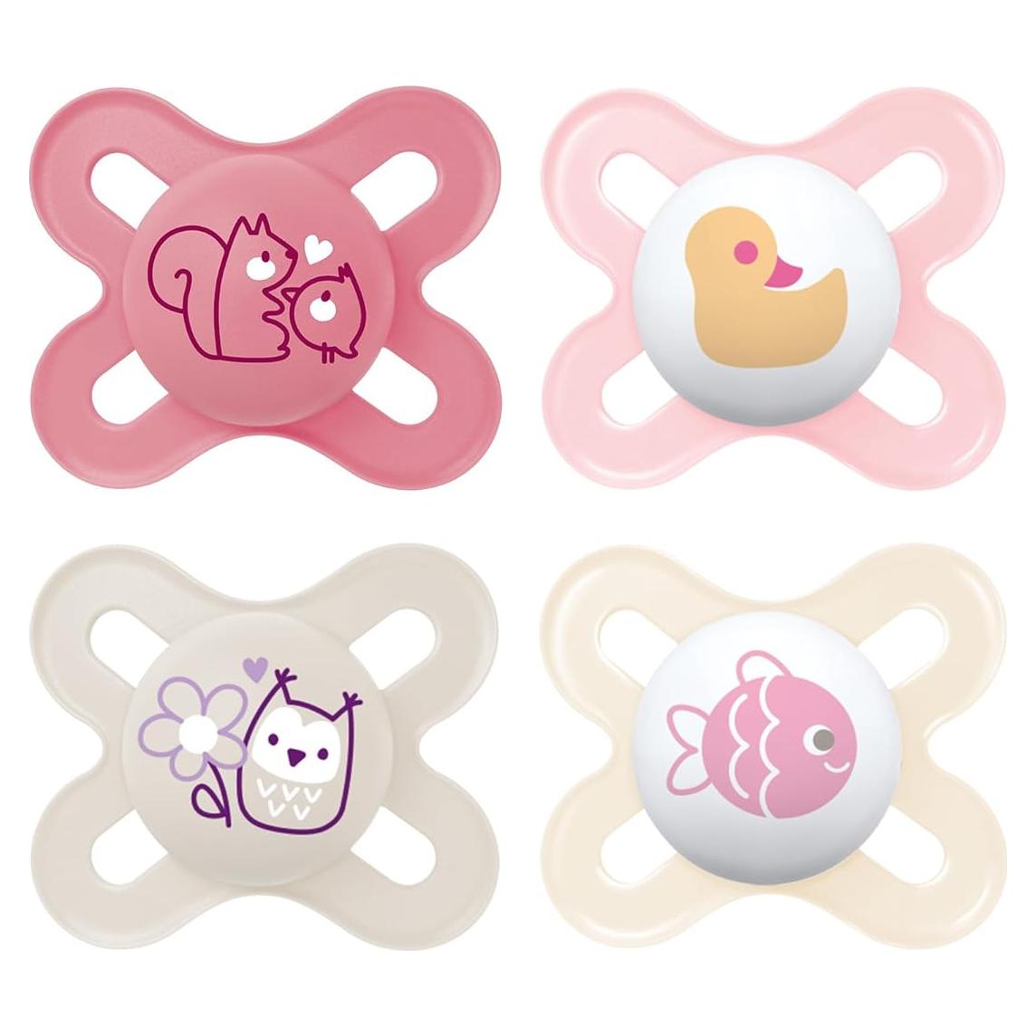 Chupetes MAM Original Start Matte 0-3 Meses Silicona BPA 4 Pzs