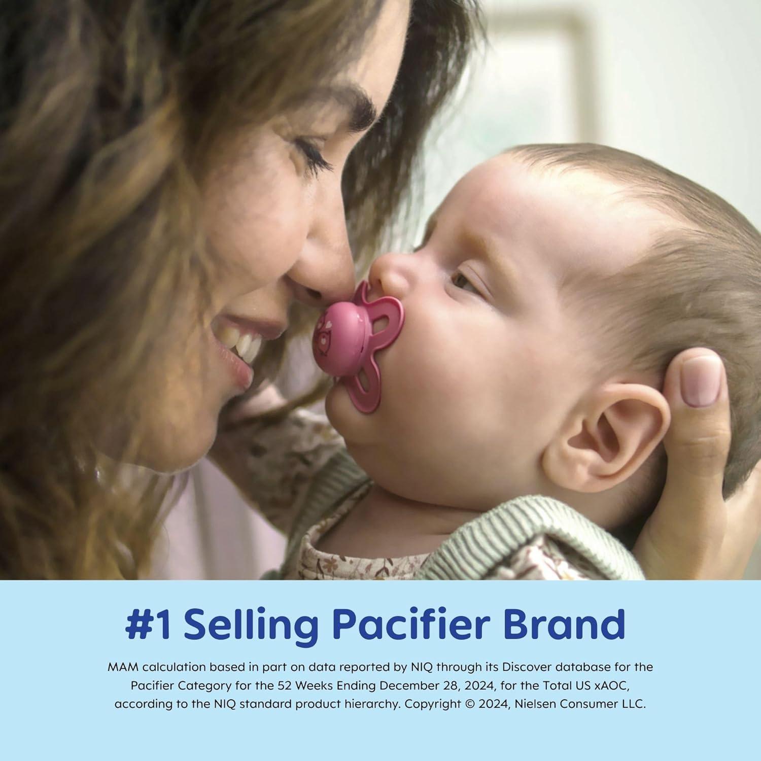 Chupetes MAM Original Start Matte 0-3 Meses Silicona BPA 4 Pzs