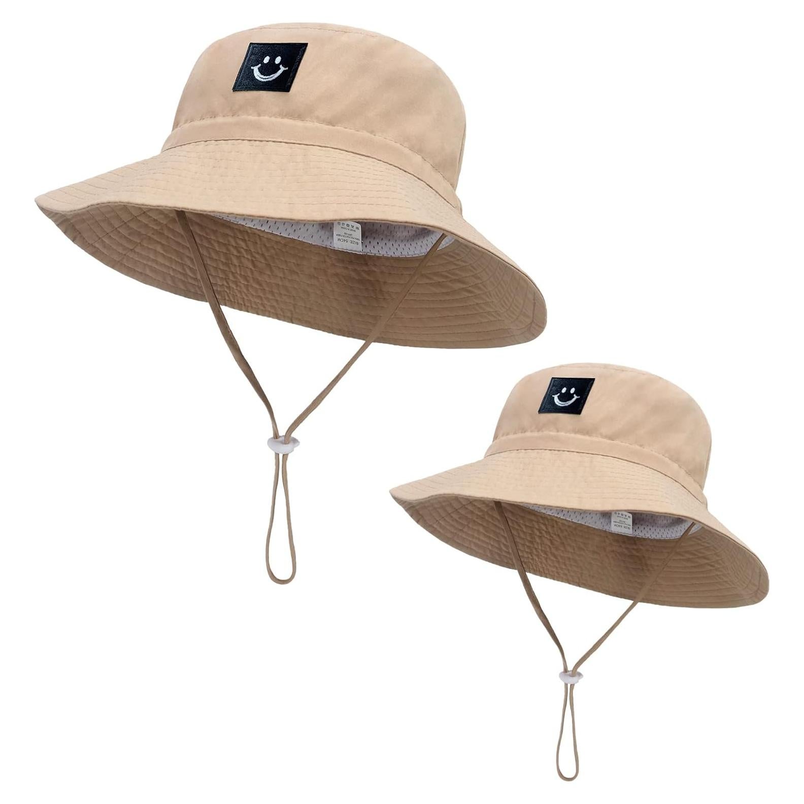 Sombrero de Sol Padre-Hijo UPF 50+ Caqui 2 Pcs