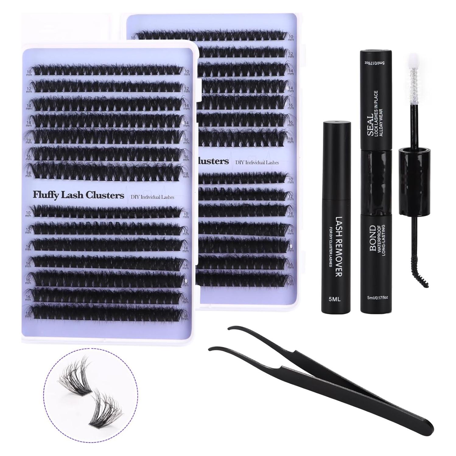 Kit de Extensión de Pestañas Houldhowd 60D-80D 10-18mm