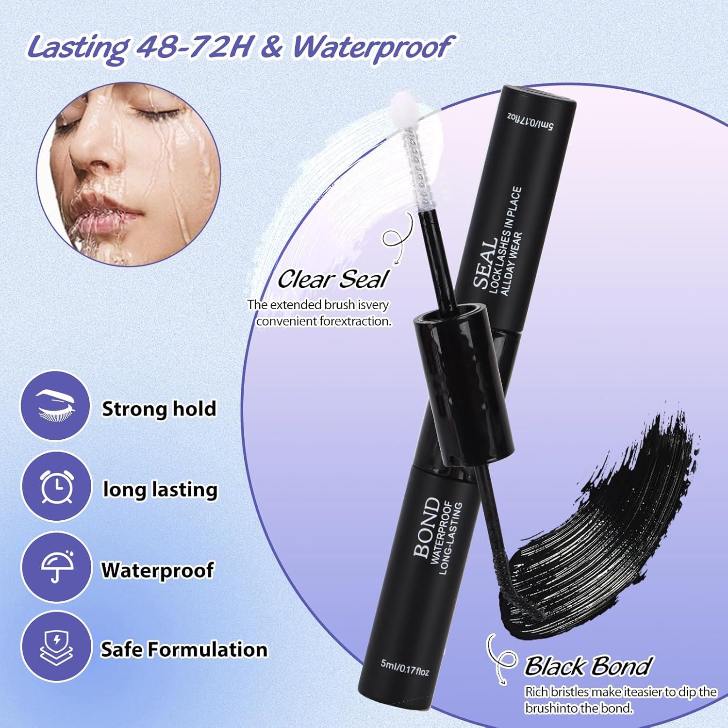 Kit de Extensión de Pestañas Houldhowd 60D-80D 10-18mm