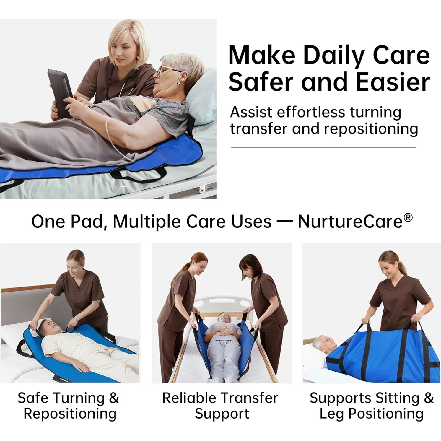 Almohadilla de Cama NurtureCare 120x100cm Impermeable 3 Capas