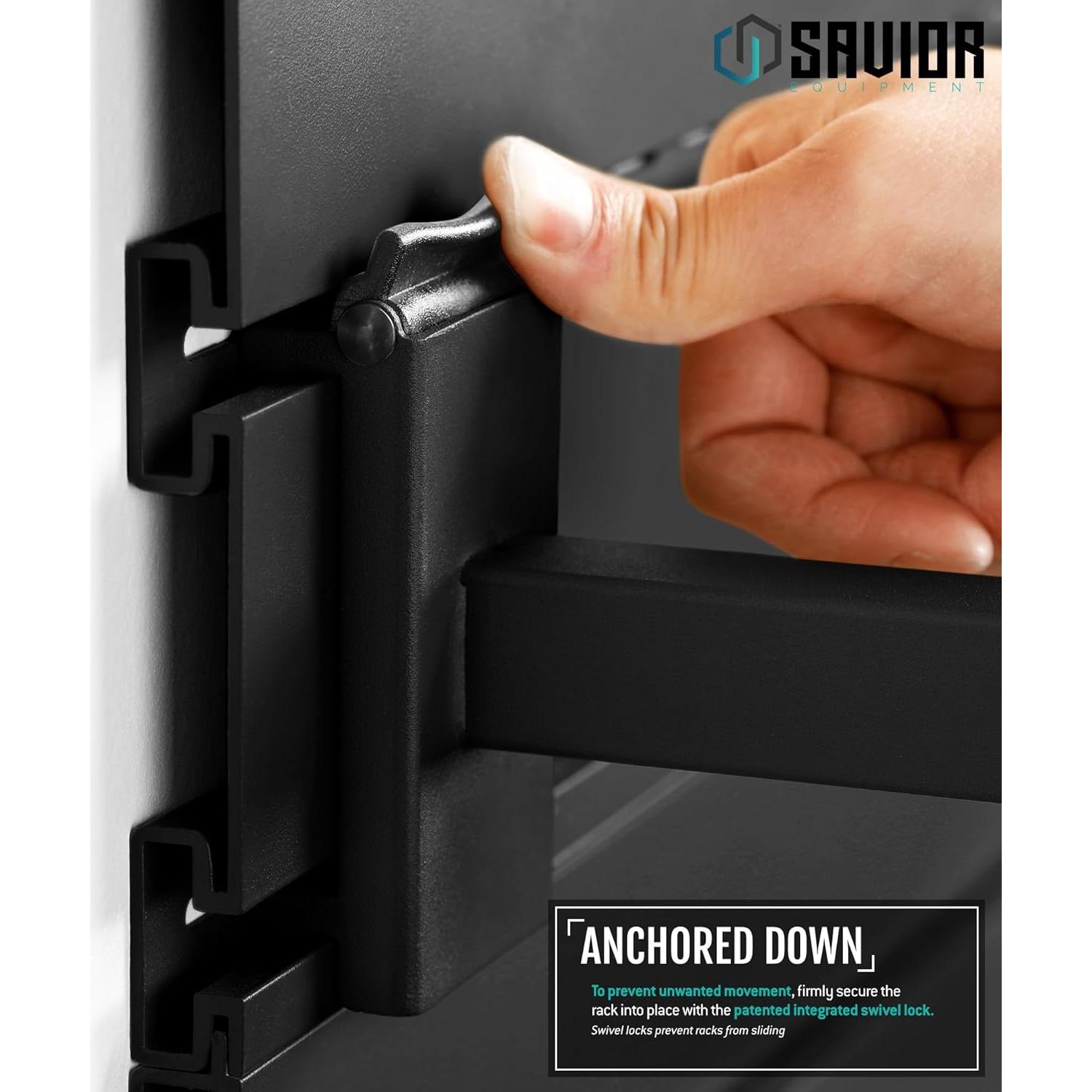 Estante Pared Plegable Equipos Savior 43 cm Negro Soporte Pesado