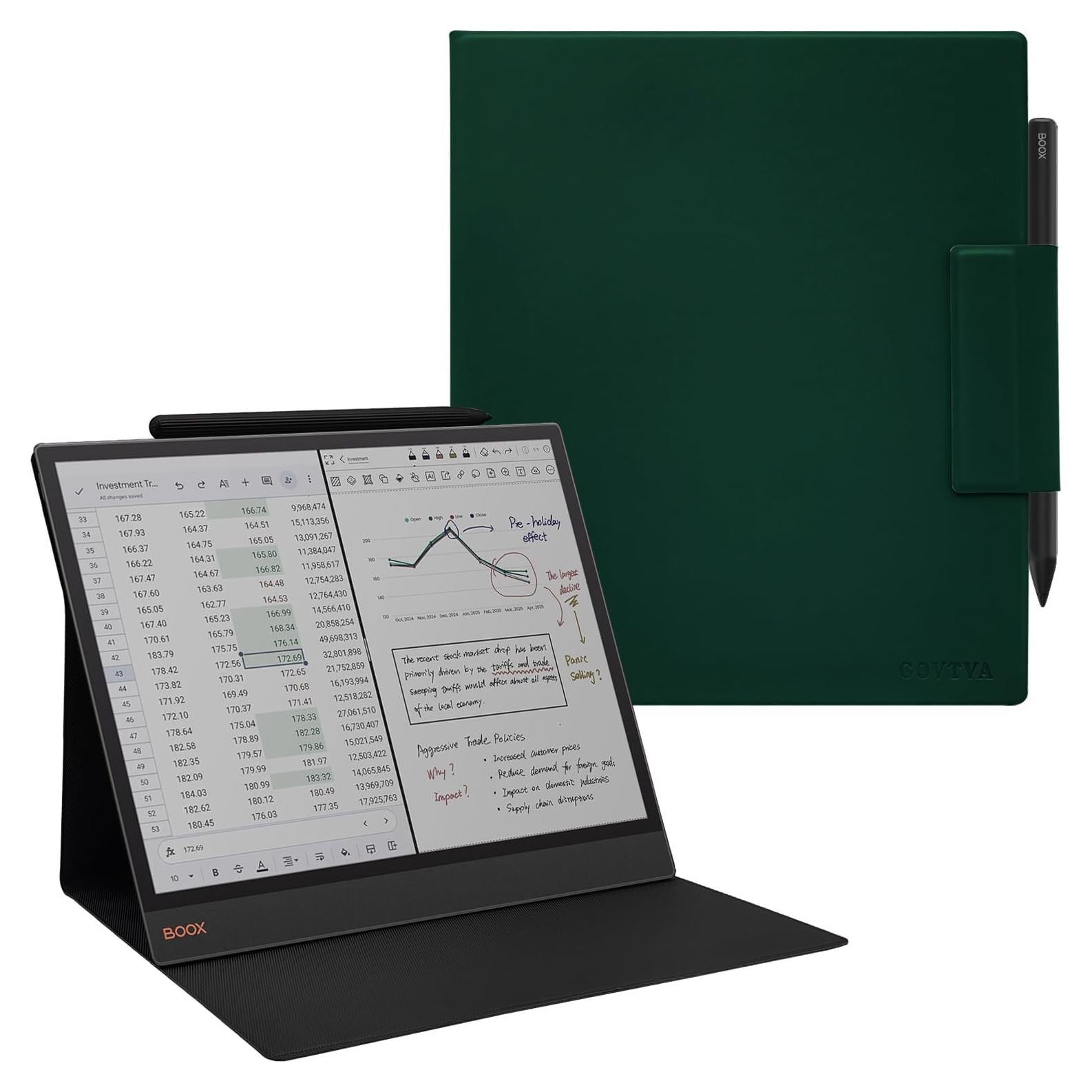 Funda Magnética GOVTVA para Boox Note Max / Tab X C 13.3 Verde