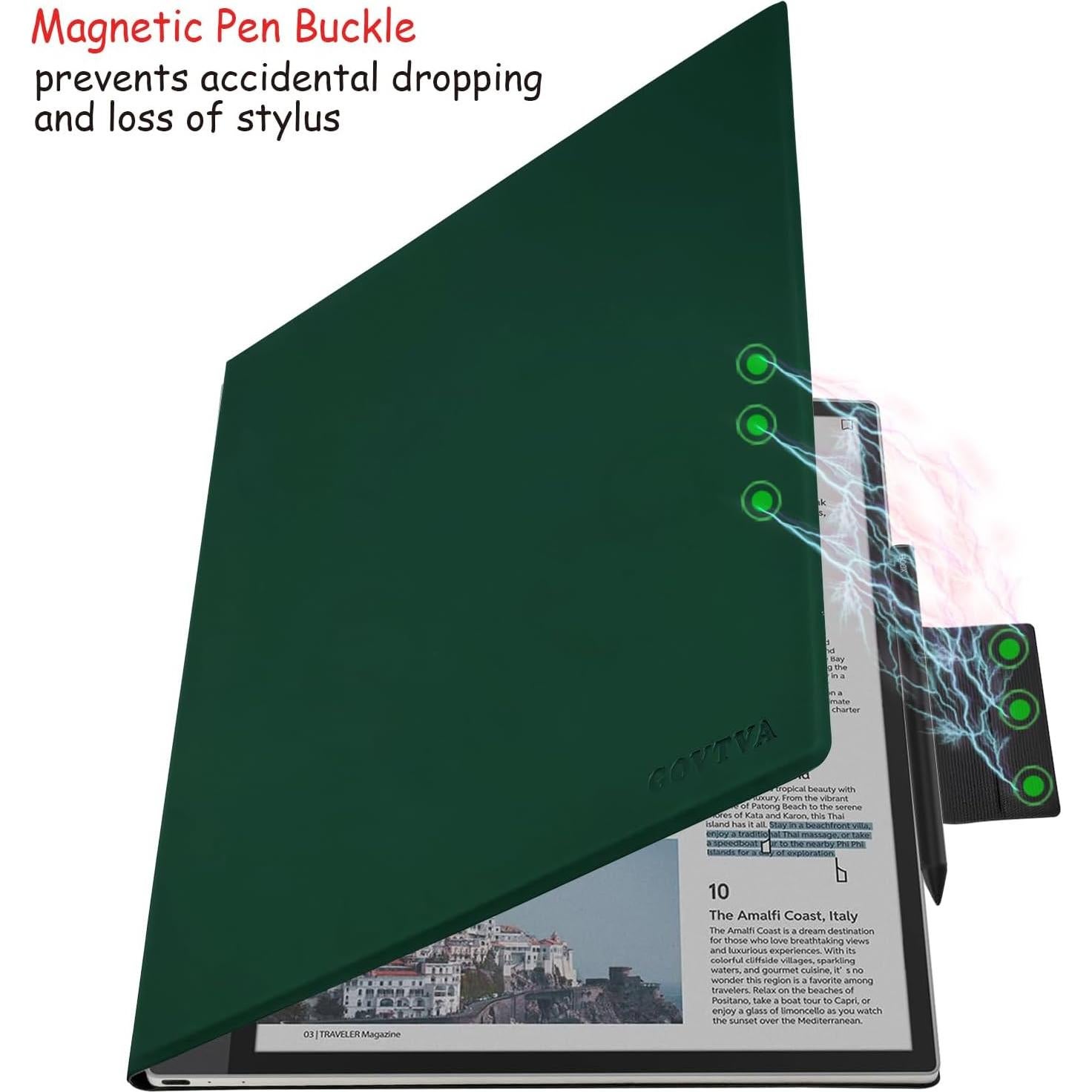 Funda Magnética GOVTVA para Boox Note Max / Tab X C 13.3 Verde