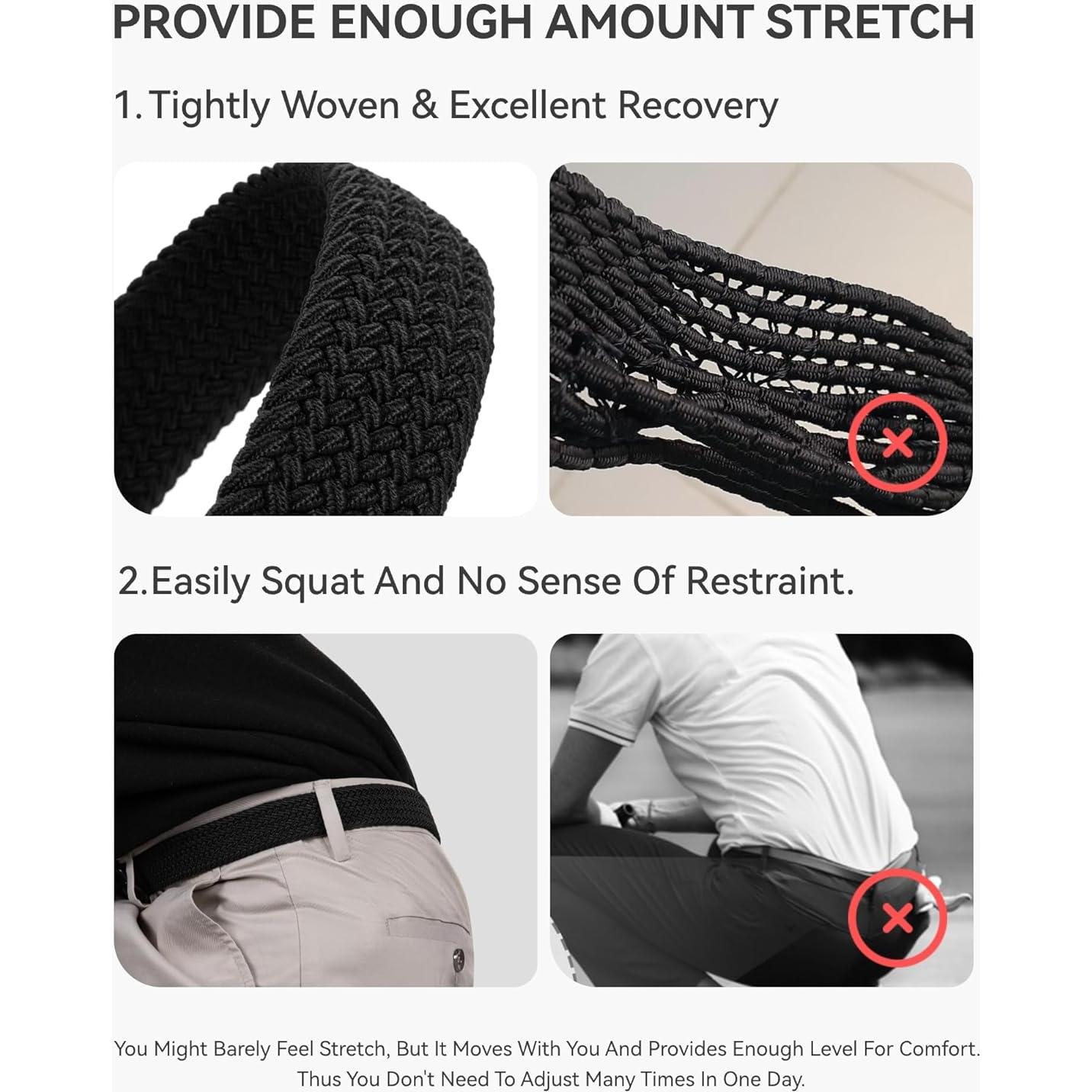 Cinturón Elástico CHAOREN para Hombres 35mm Ajustable