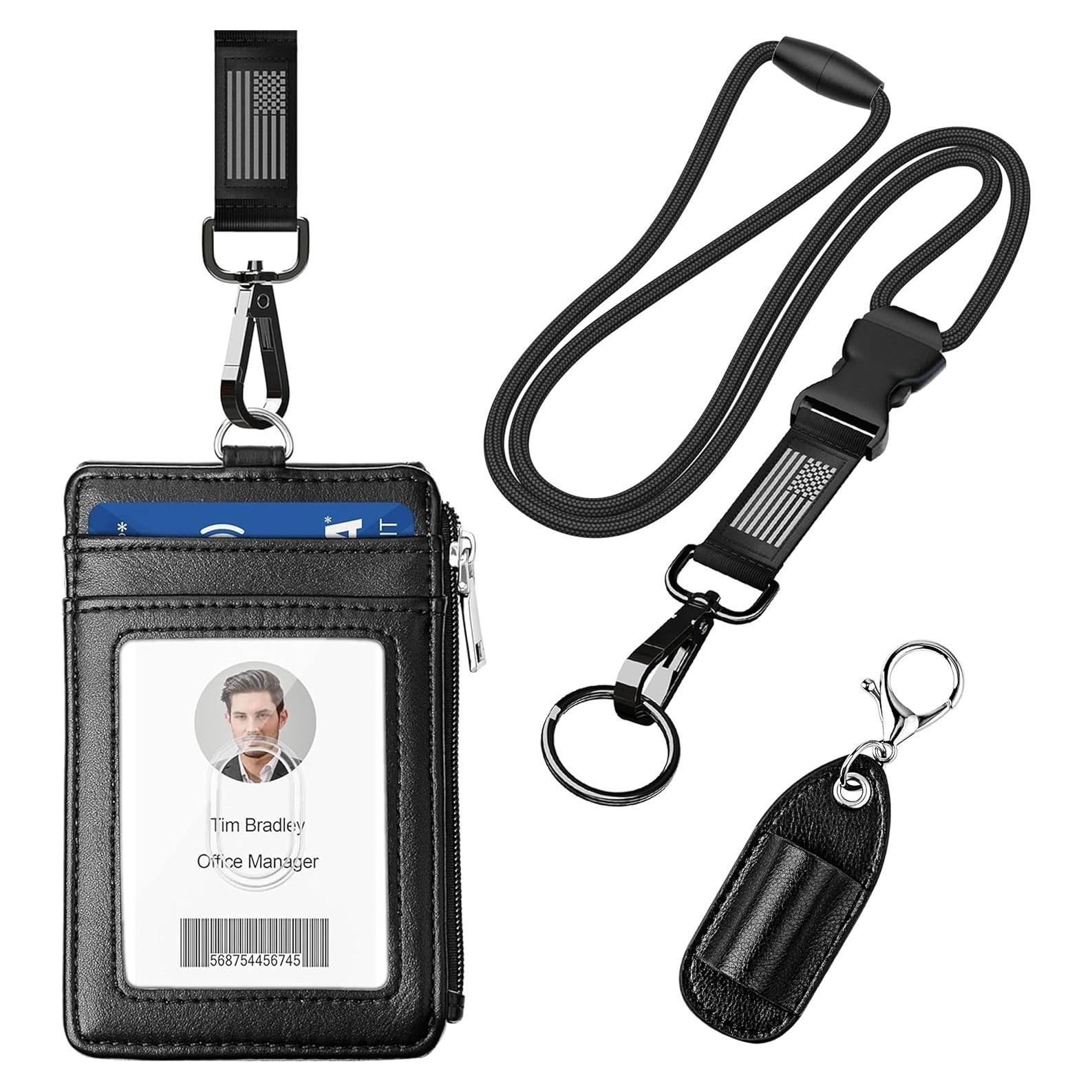 Soporte de Insignia ELV con Cordón Ajustable y 5 Tarjetas