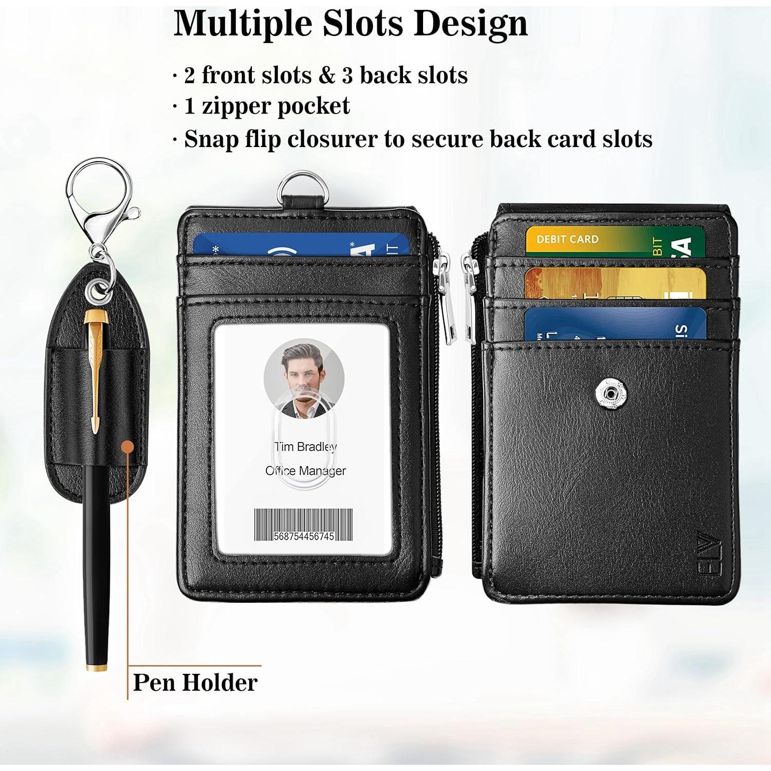 Soporte de Insignia ELV con Cordón Ajustable y 5 Tarjetas