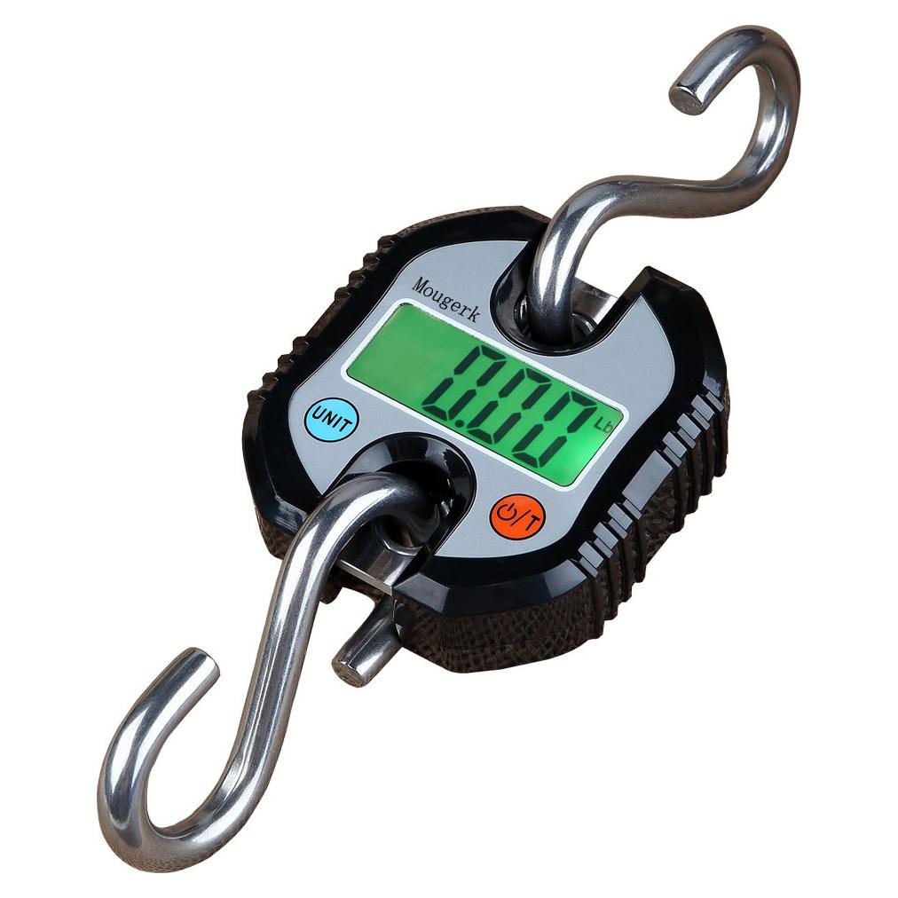 Báscula Colgante Digital Mougerk 150 kg Pantalla LCD Negra