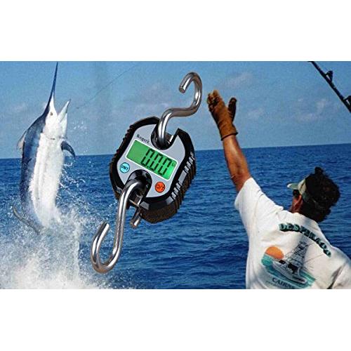 Báscula Colgante Digital Mougerk 150 kg Pantalla LCD Negra