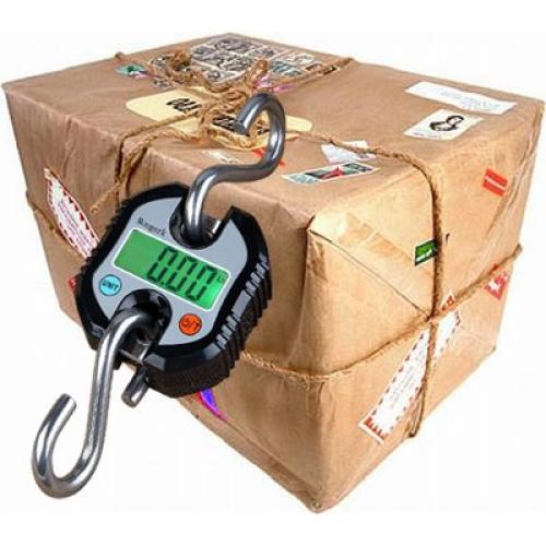 Báscula Colgante Digital Mougerk 150 kg Pantalla LCD Negra