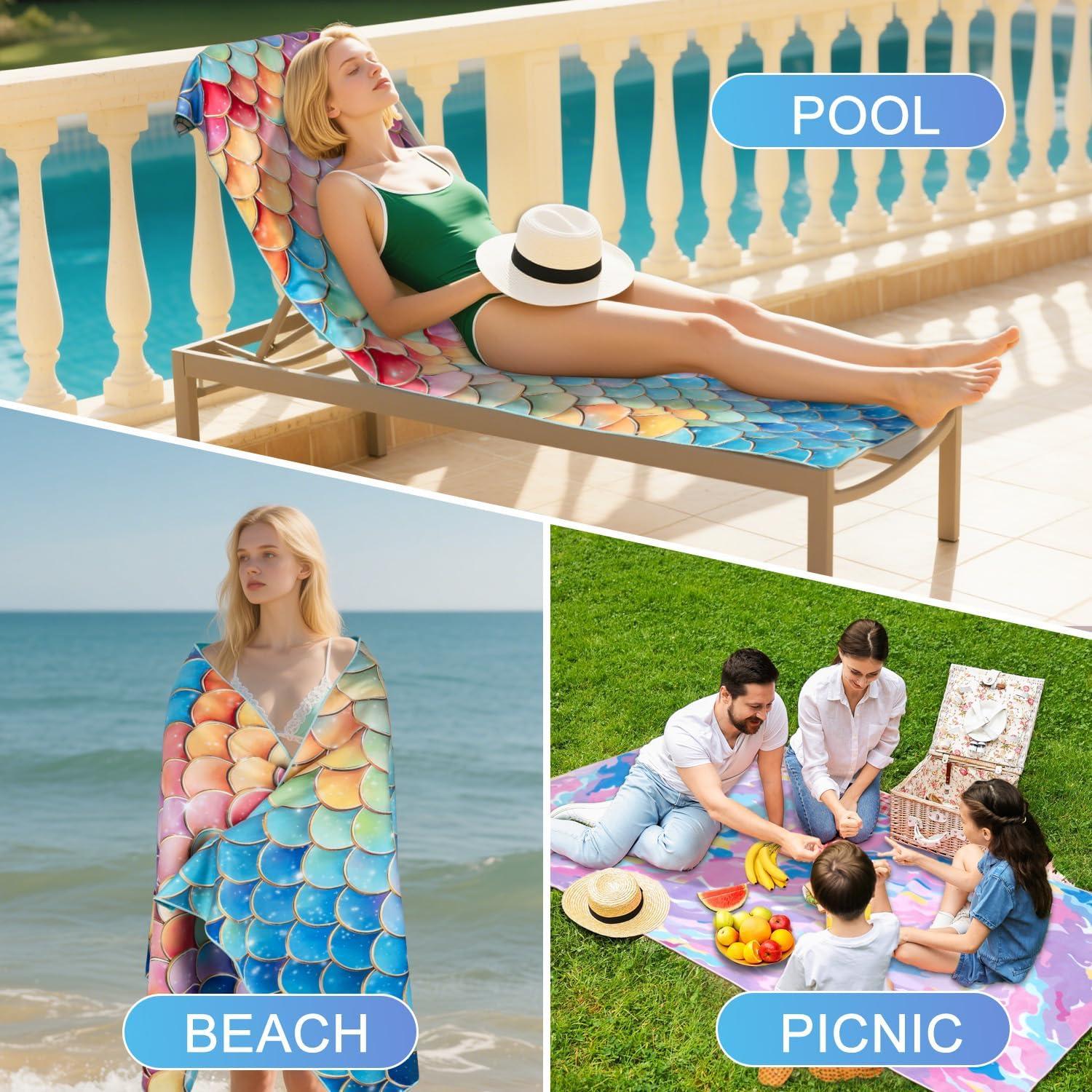 Juego de Toallas de Playa Vimorco 2 Piezas Secado Rápido 183x79cm