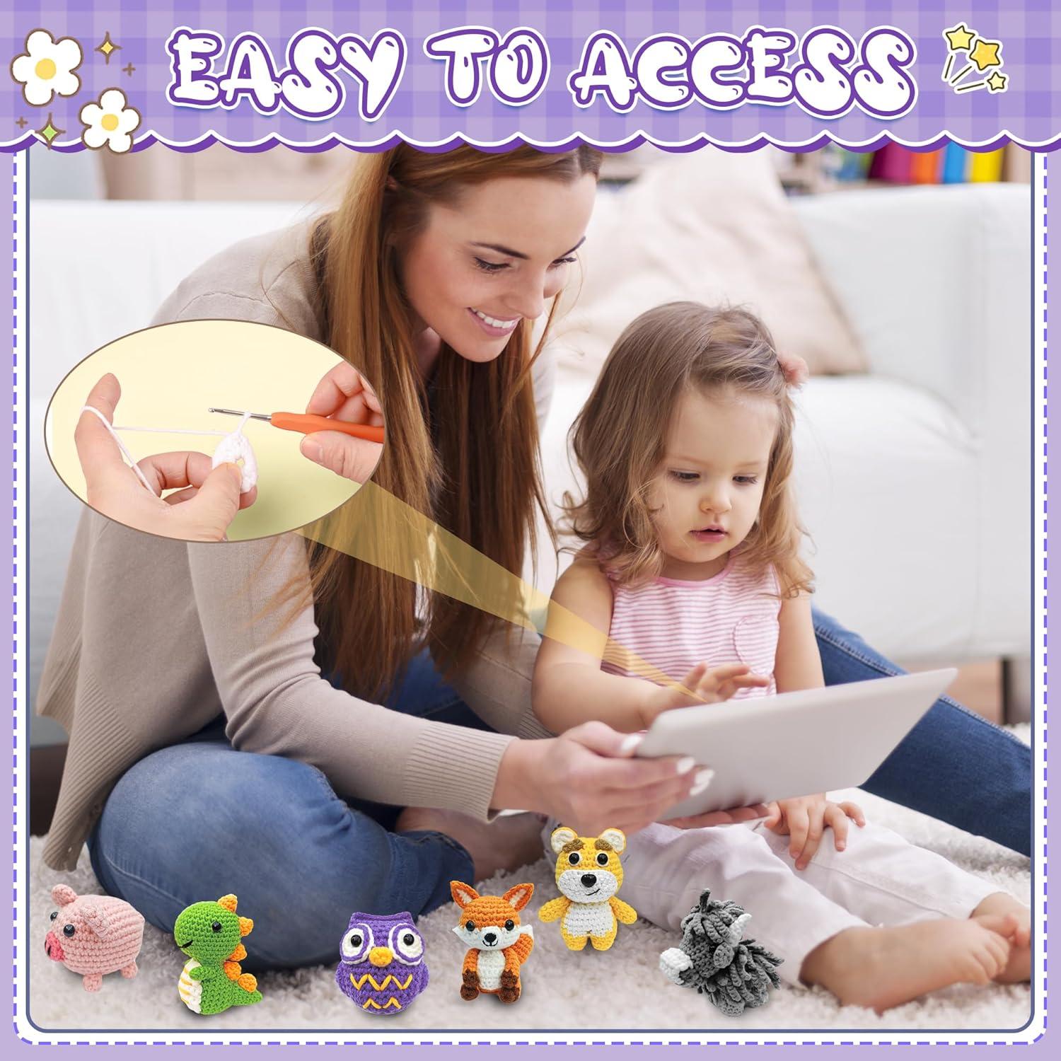 Kit de Crochet 6 Piezas VICTORIA ANNA para Principiantes