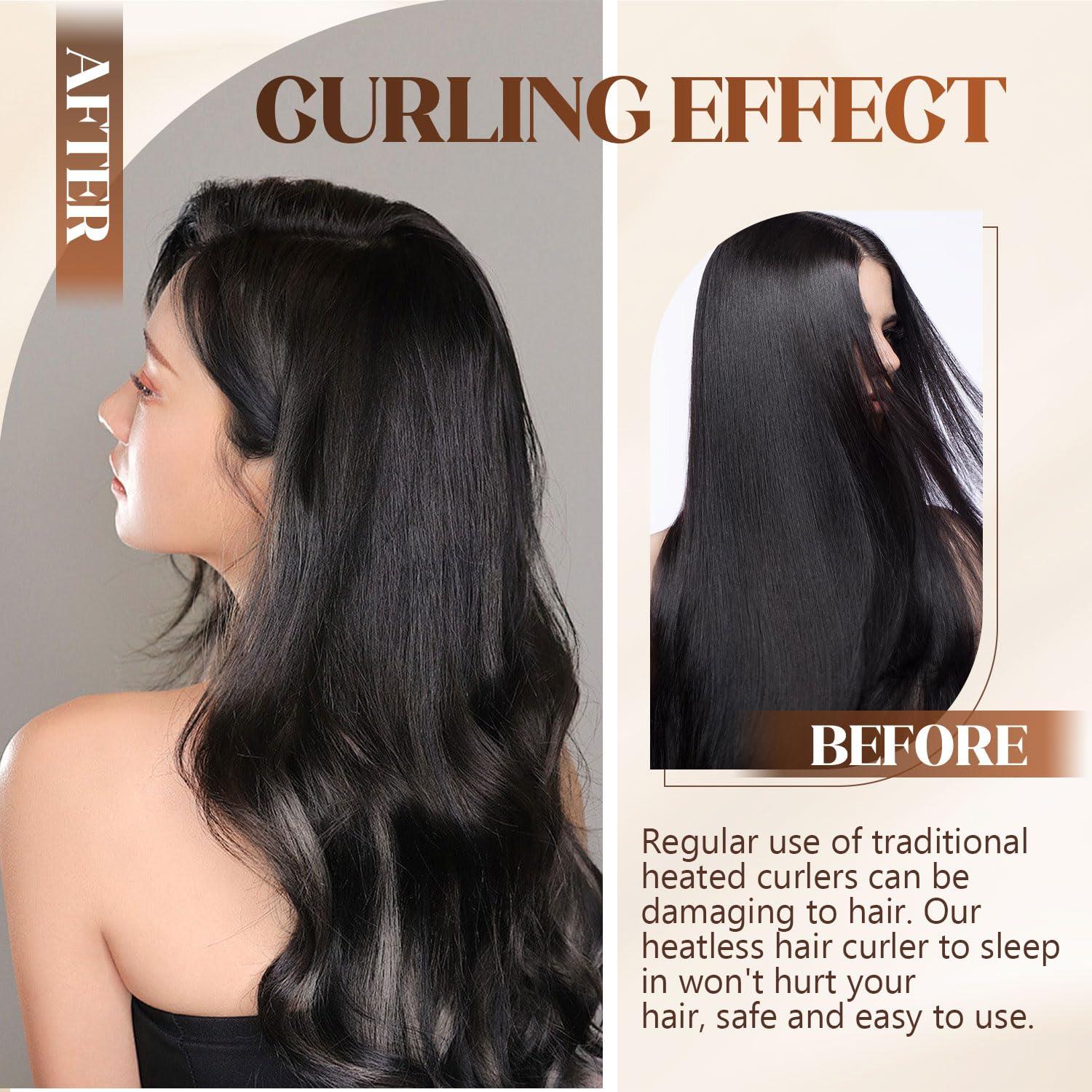 Rizador de Cabello Sin Calor Deacocal Azul 3 Piezas